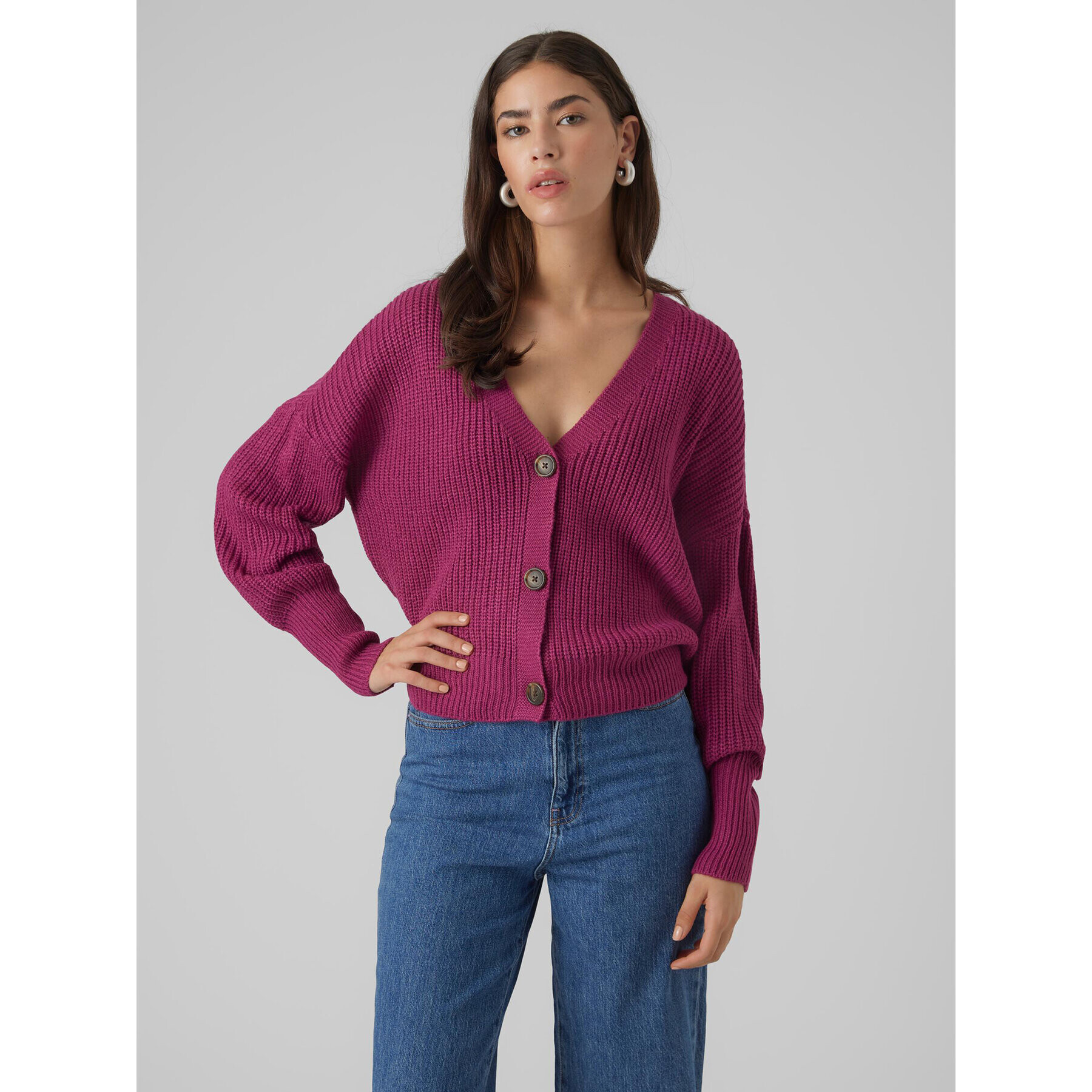 Vero Moda Cardigan 10273853 Violet Regular Fit - Pled.ro