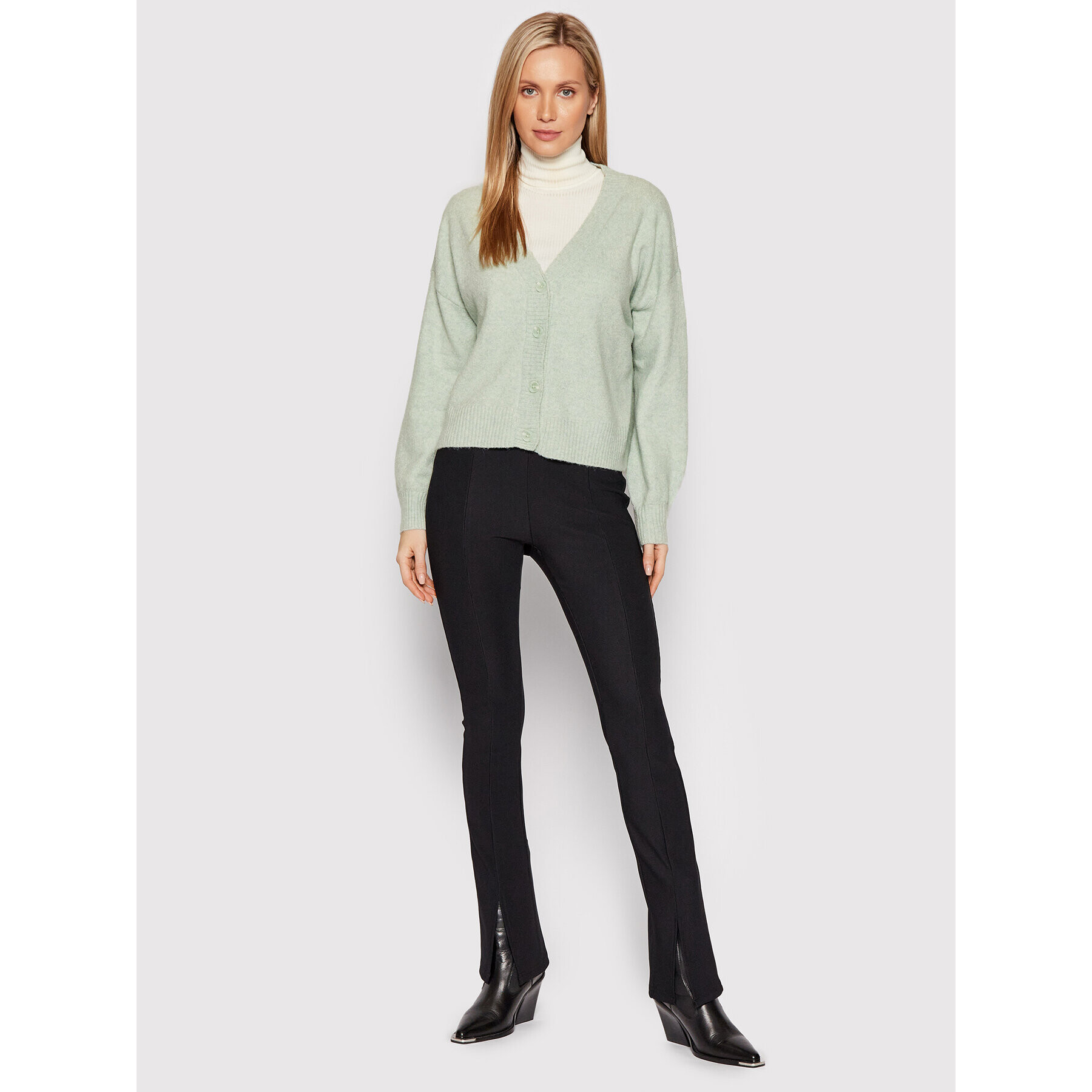 Vero Moda Cardigan Doffy 10259445 Verde Relaxed Fit - Pled.ro