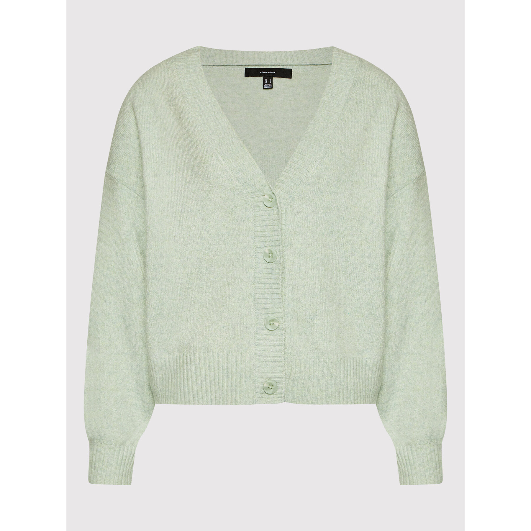 Vero Moda Cardigan Doffy 10259445 Verde Relaxed Fit - Pled.ro