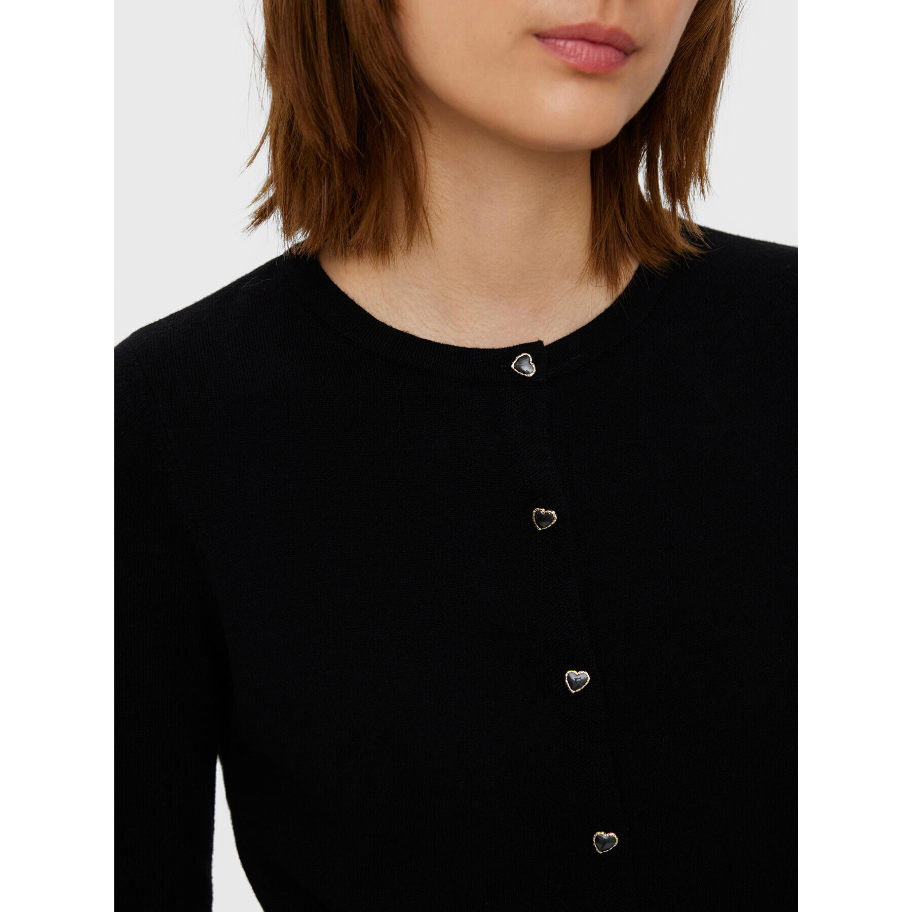 Vero Moda Cardigan Karis 10268702 Negru Regular Fit - Pled.ro