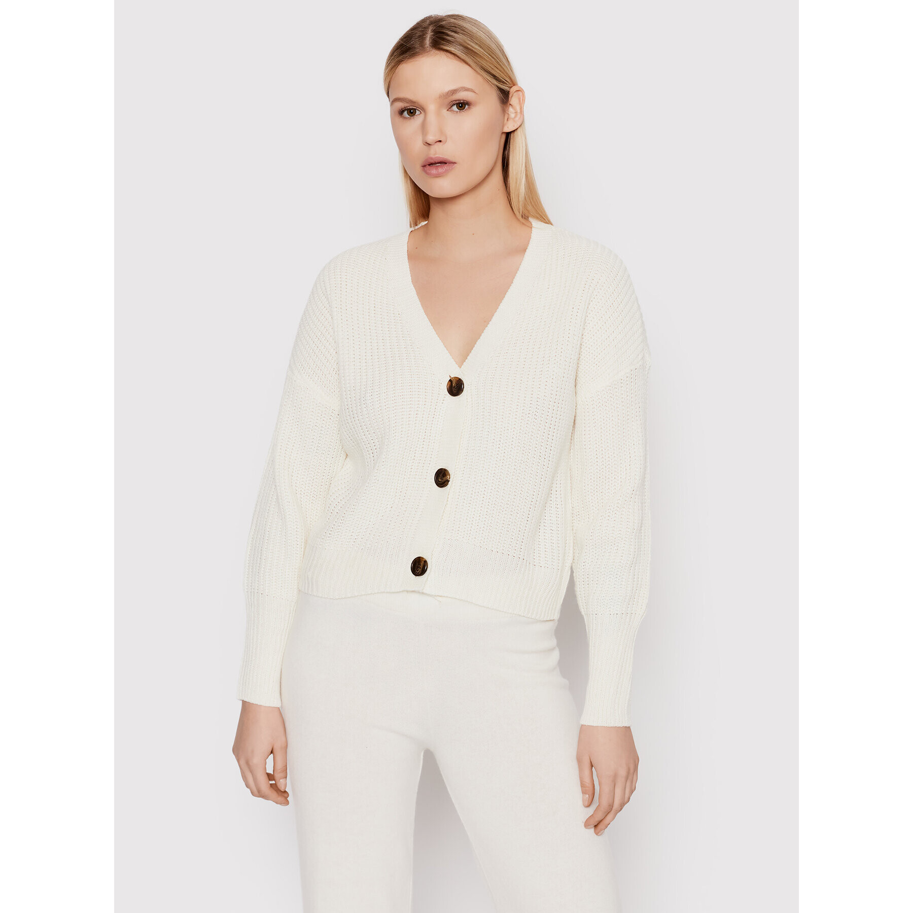 Vero Moda Cardigan Lea 10249632 Bej Regular Fit - Pled.ro