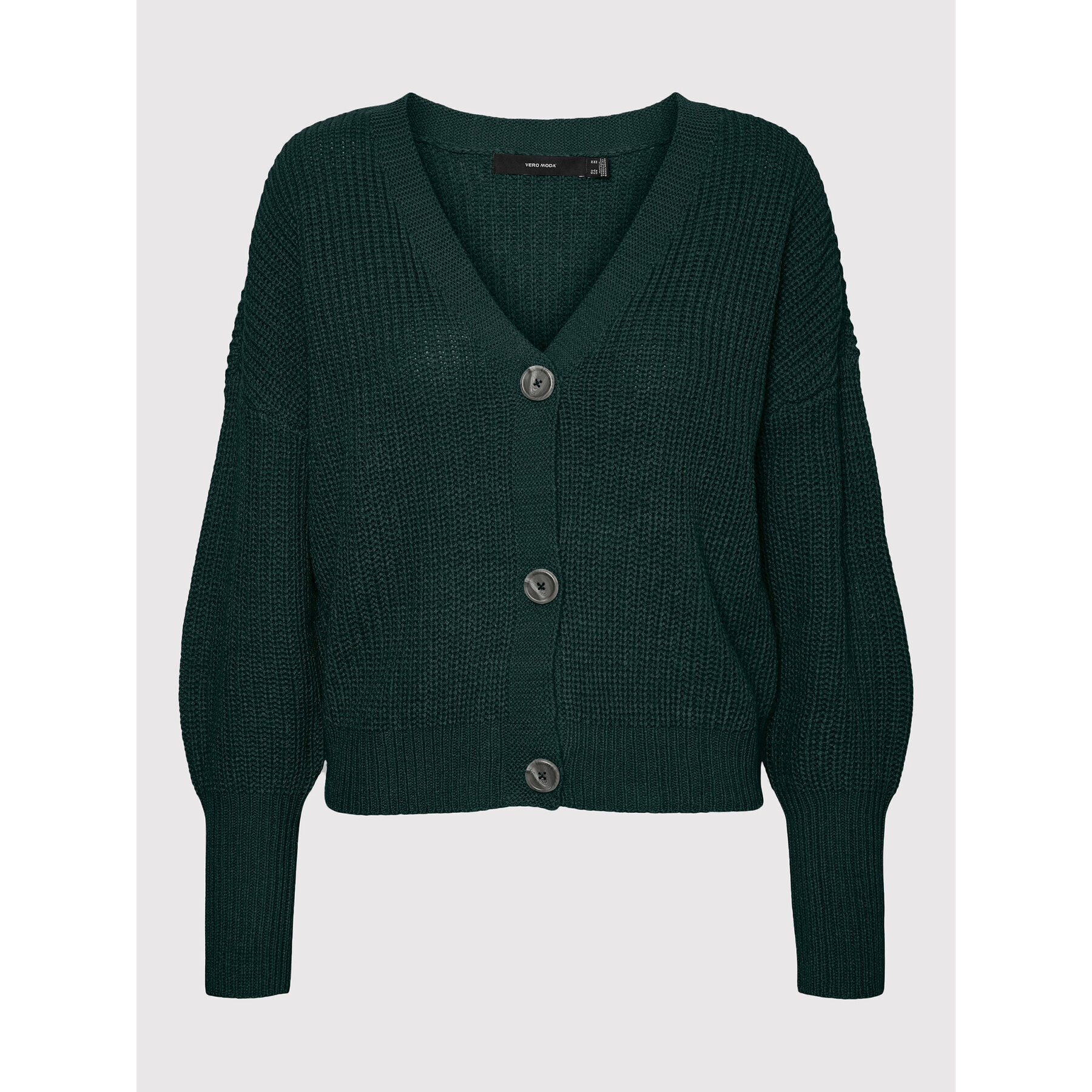 Vero Moda Cardigan Lea 10273853 Verde Relaxed Fit - Pled.ro