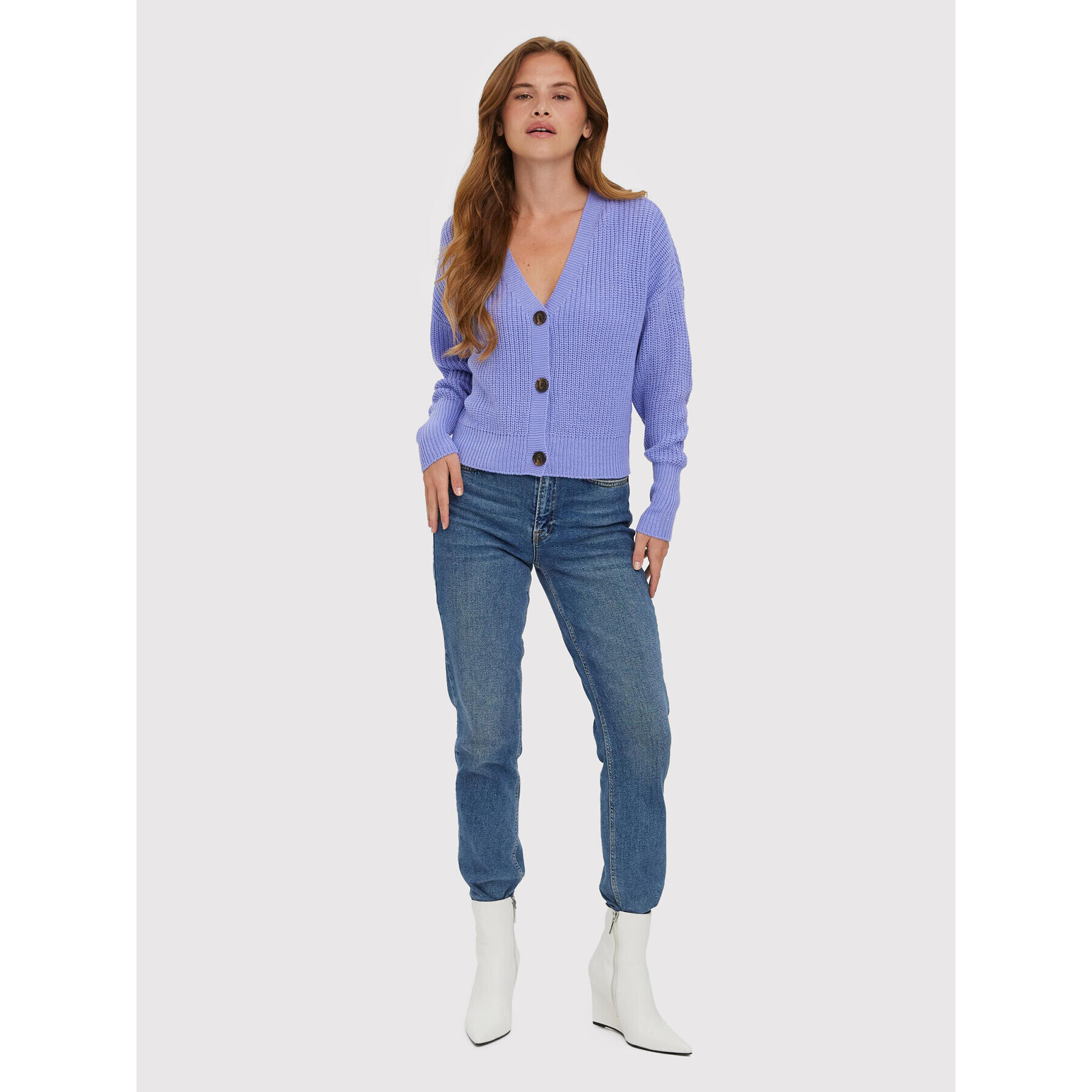 Vero Moda Cardigan Lea 10273853 Violet Relaxed Fit - Pled.ro