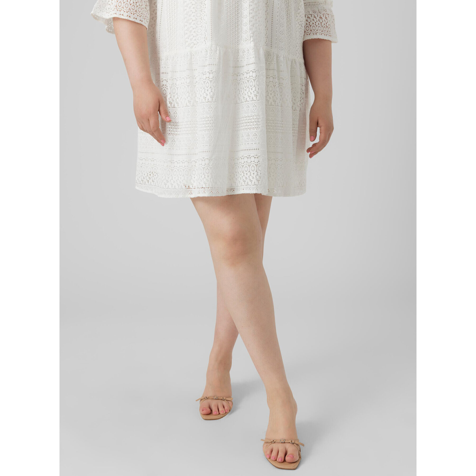 Vero Moda Curve Bluză 10294302 Alb - Pled.ro