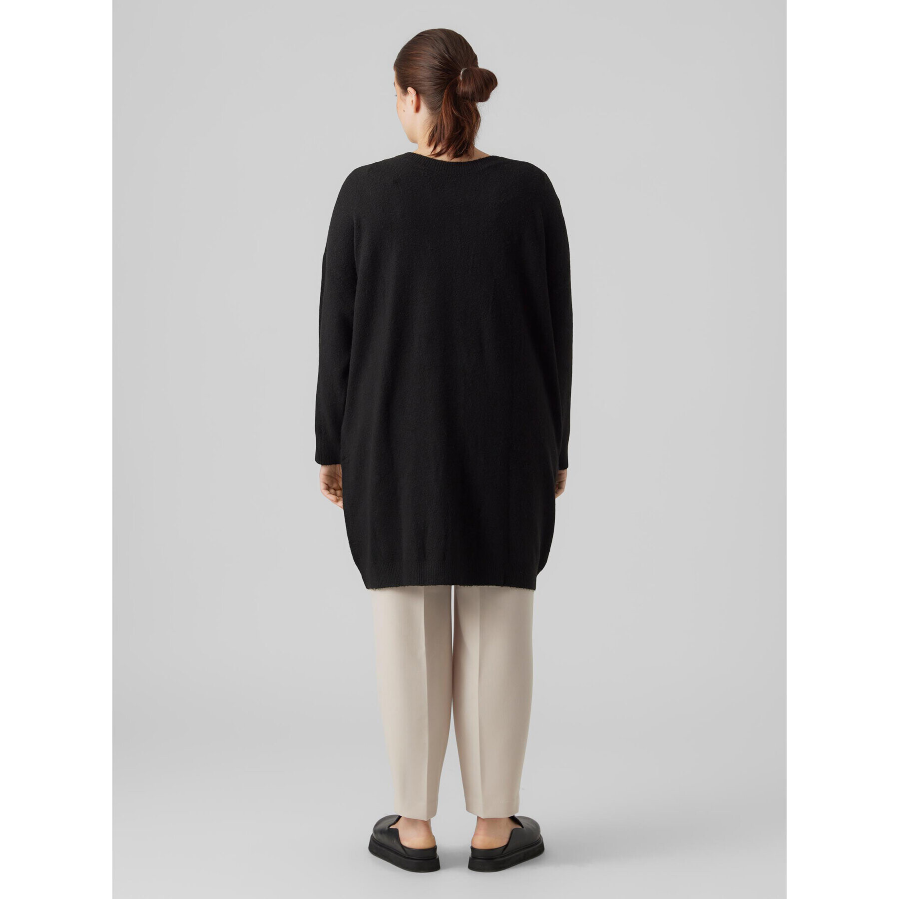 Vero Moda Curve Cardigan Billie 10285861 Negru Relaxed Fit - Pled.ro