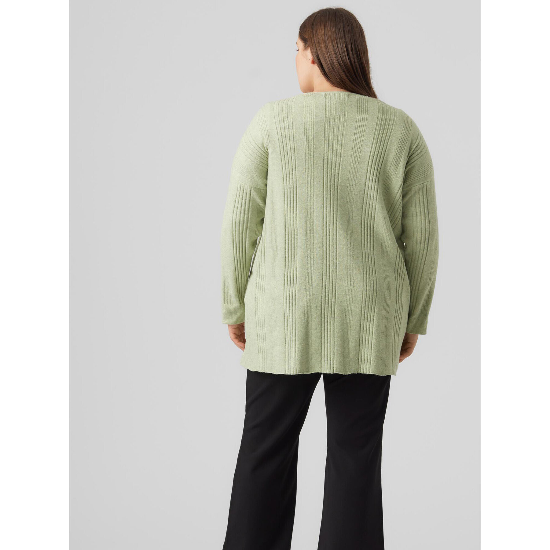 Vero Moda Curve Cardigan Innie 10278781 Verde Regular Fit - Pled.ro