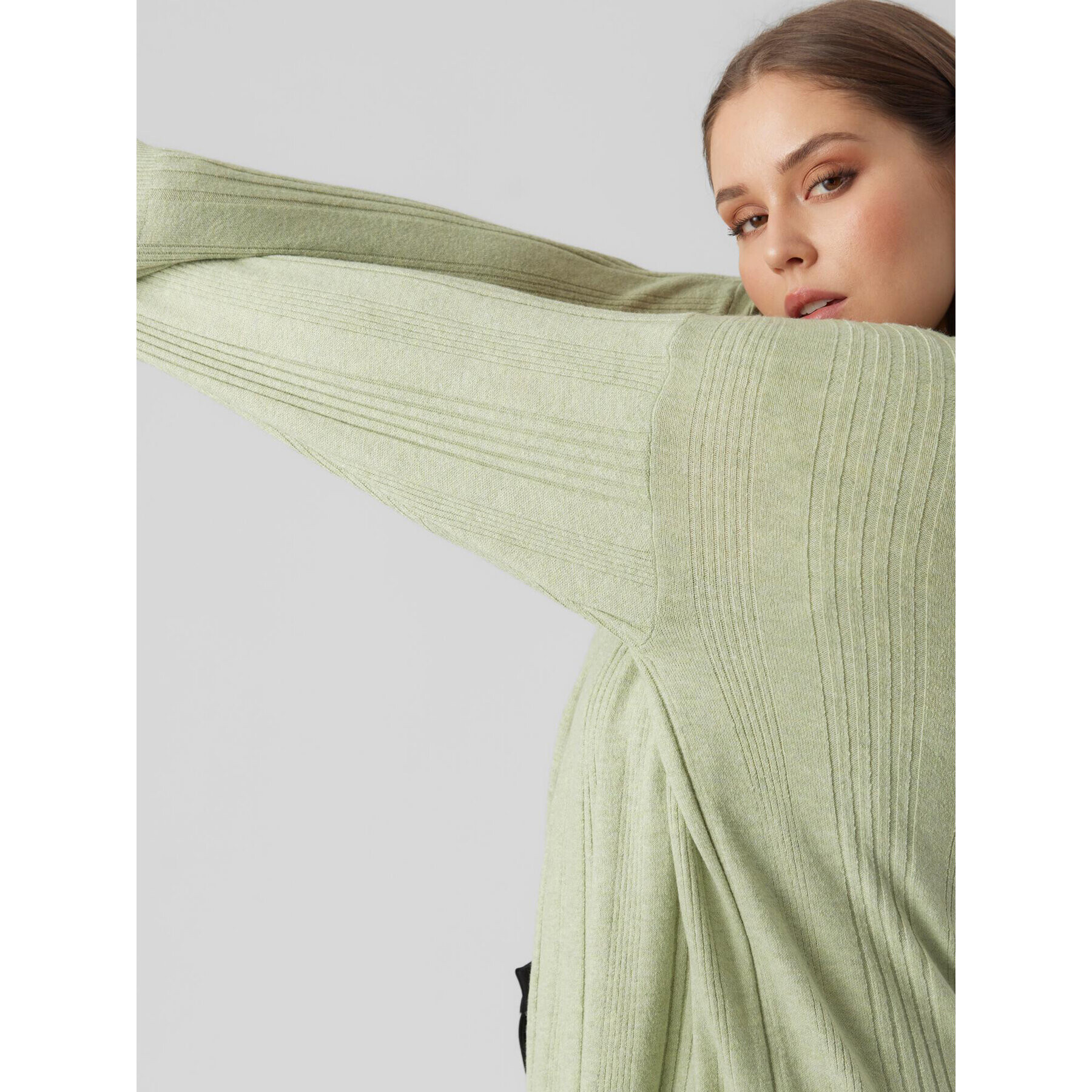 Vero Moda Curve Cardigan Innie 10278781 Verde Regular Fit - Pled.ro