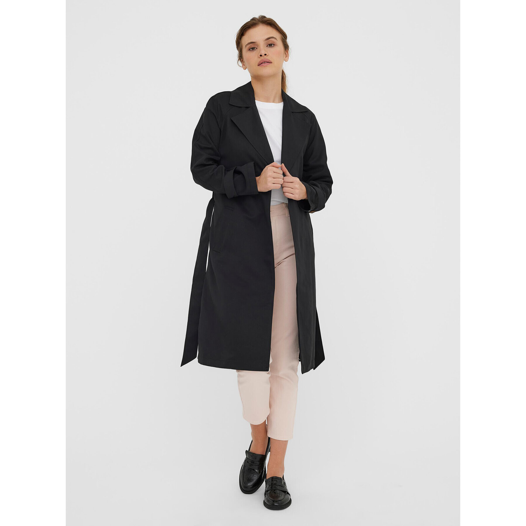 Vero Moda Curve Trench 10278572 Negru Regular Fit - Pled.ro