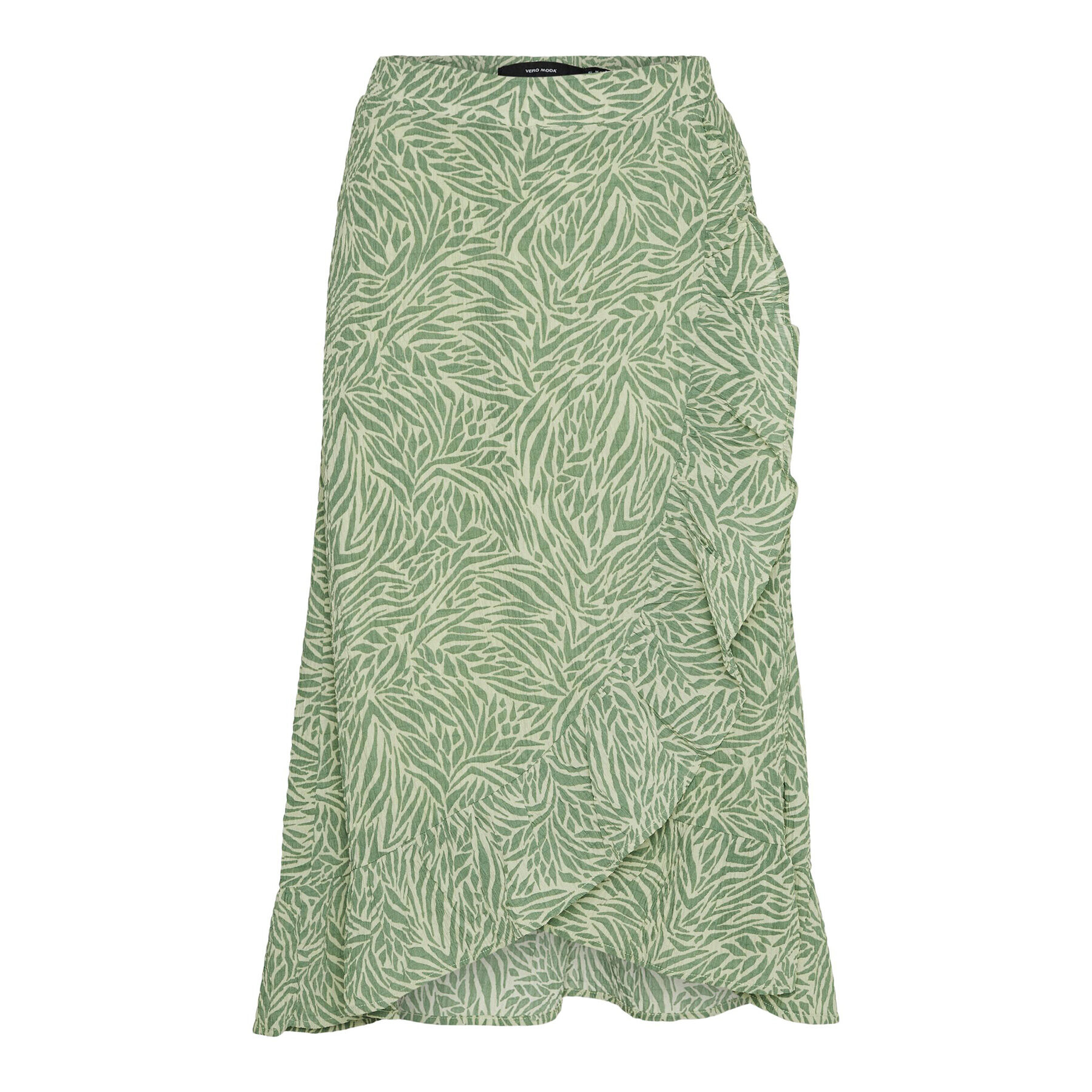 Vero Moda Fustă midi Sara 10282448 Verde Regular Fit - Pled.ro