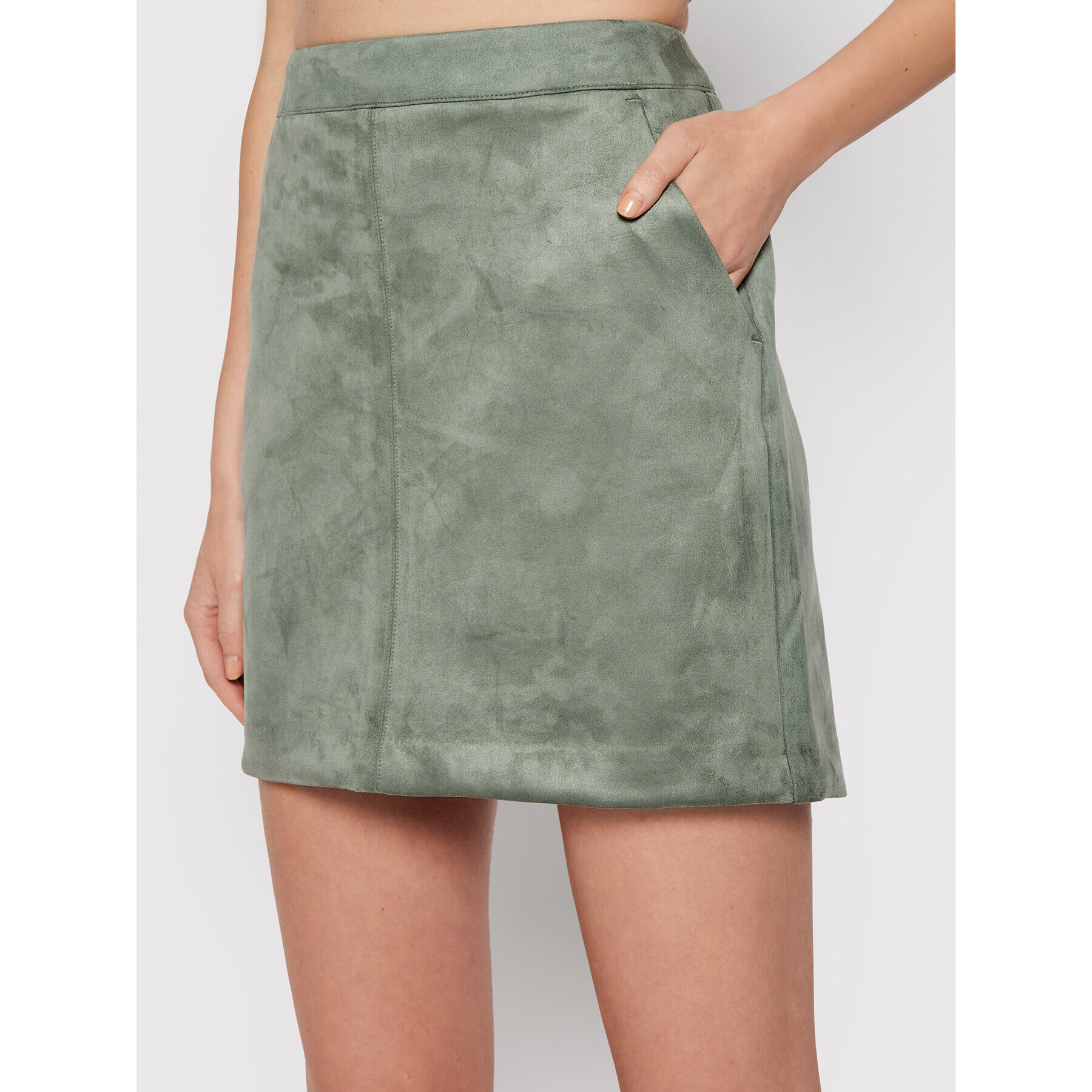 Vero Moda Fustă mini Donnadina 10210430 Verde Regular Fit - Pled.ro