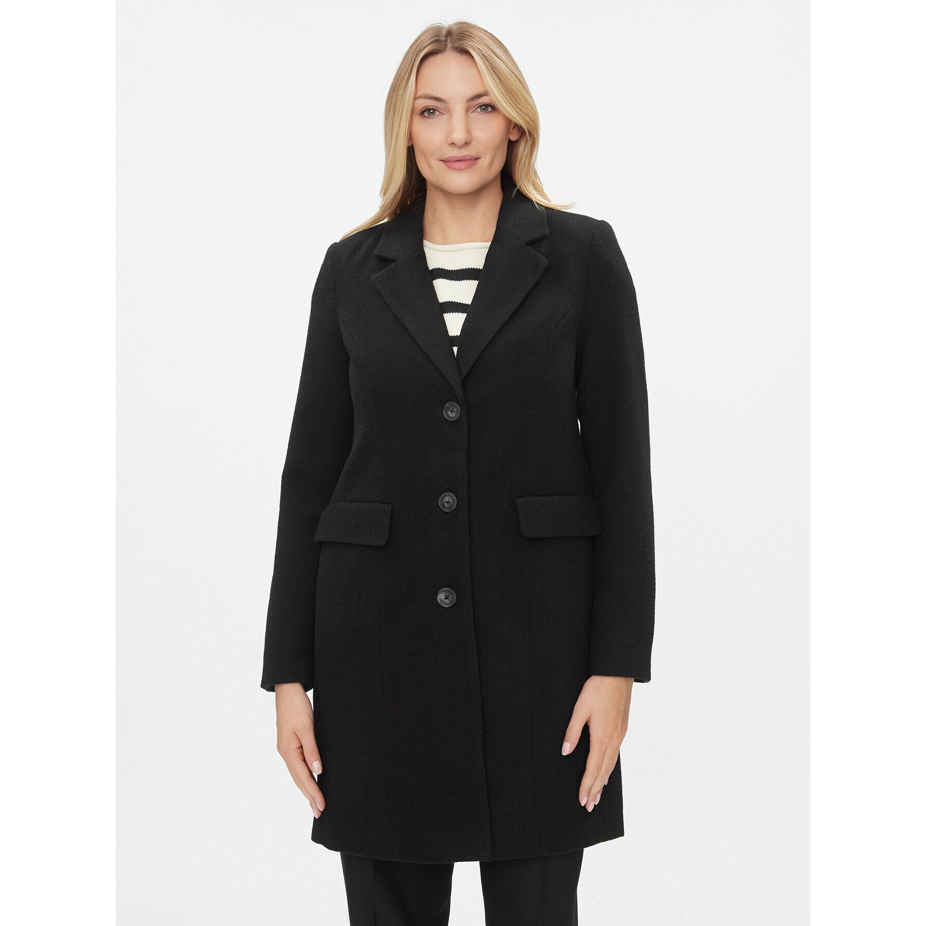 Vero Moda Palton 10288831 Negru Regular Fit - Pled.ro