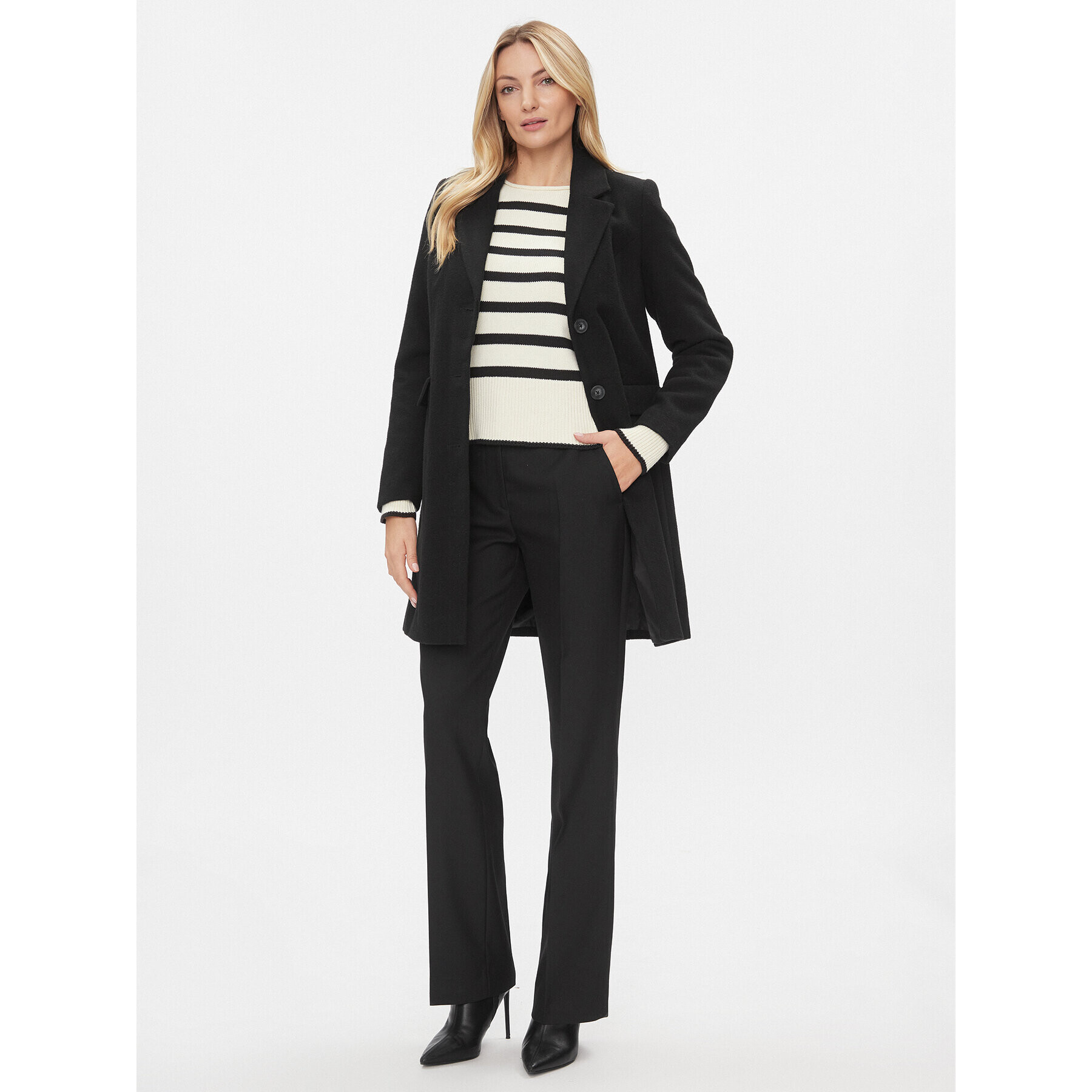 Vero Moda Palton 10288831 Negru Regular Fit - Pled.ro