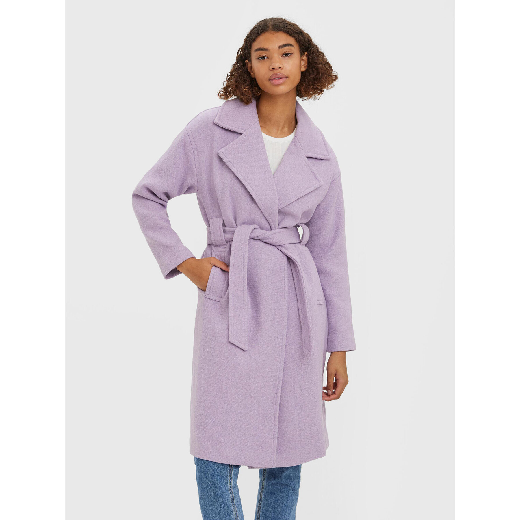 Vero Moda Palton Edna 10267445 Violet Regular Fit - Pled.ro