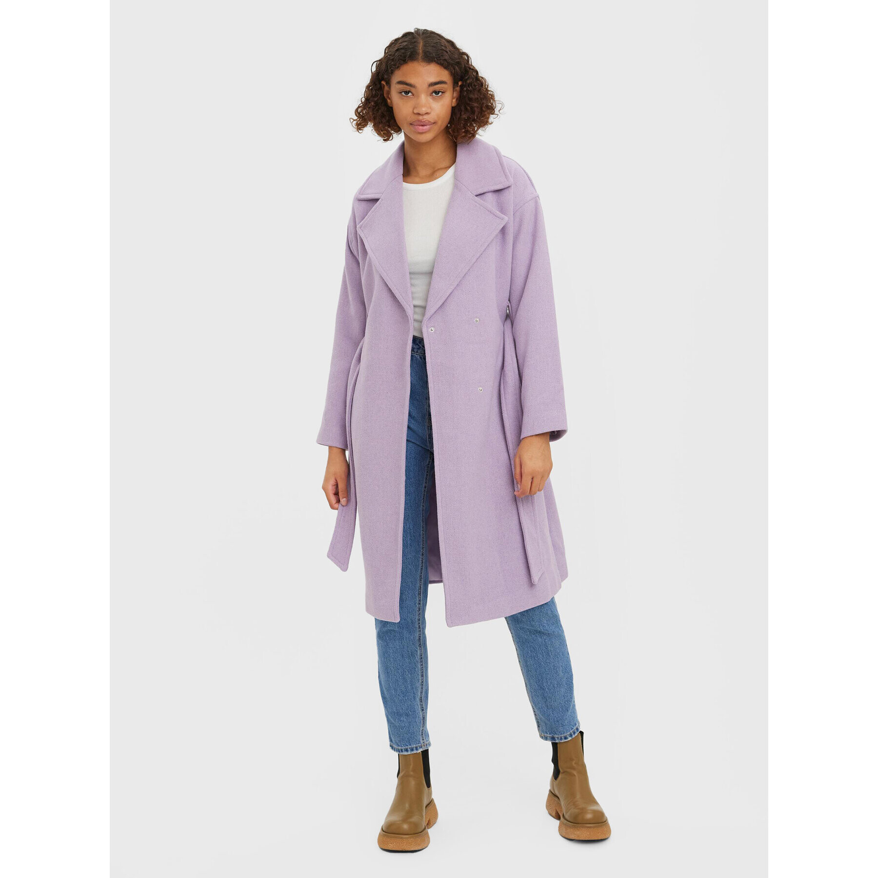 Vero Moda Palton Edna 10267445 Violet Regular Fit - Pled.ro