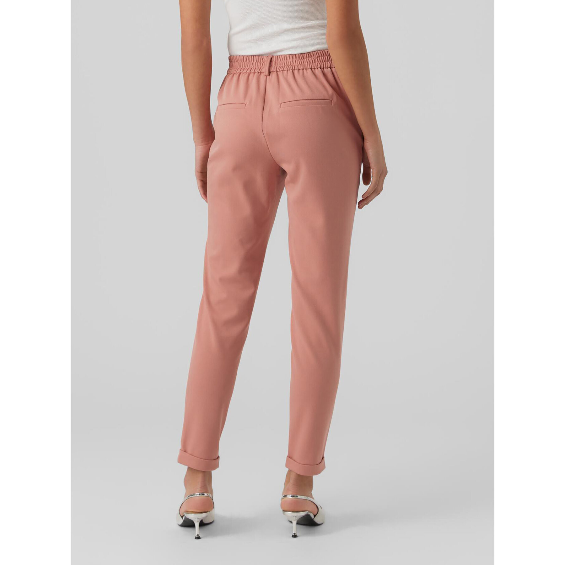 Vero Moda Pantaloni chino Maya 10225280 Roz Regular Fit - Pled.ro