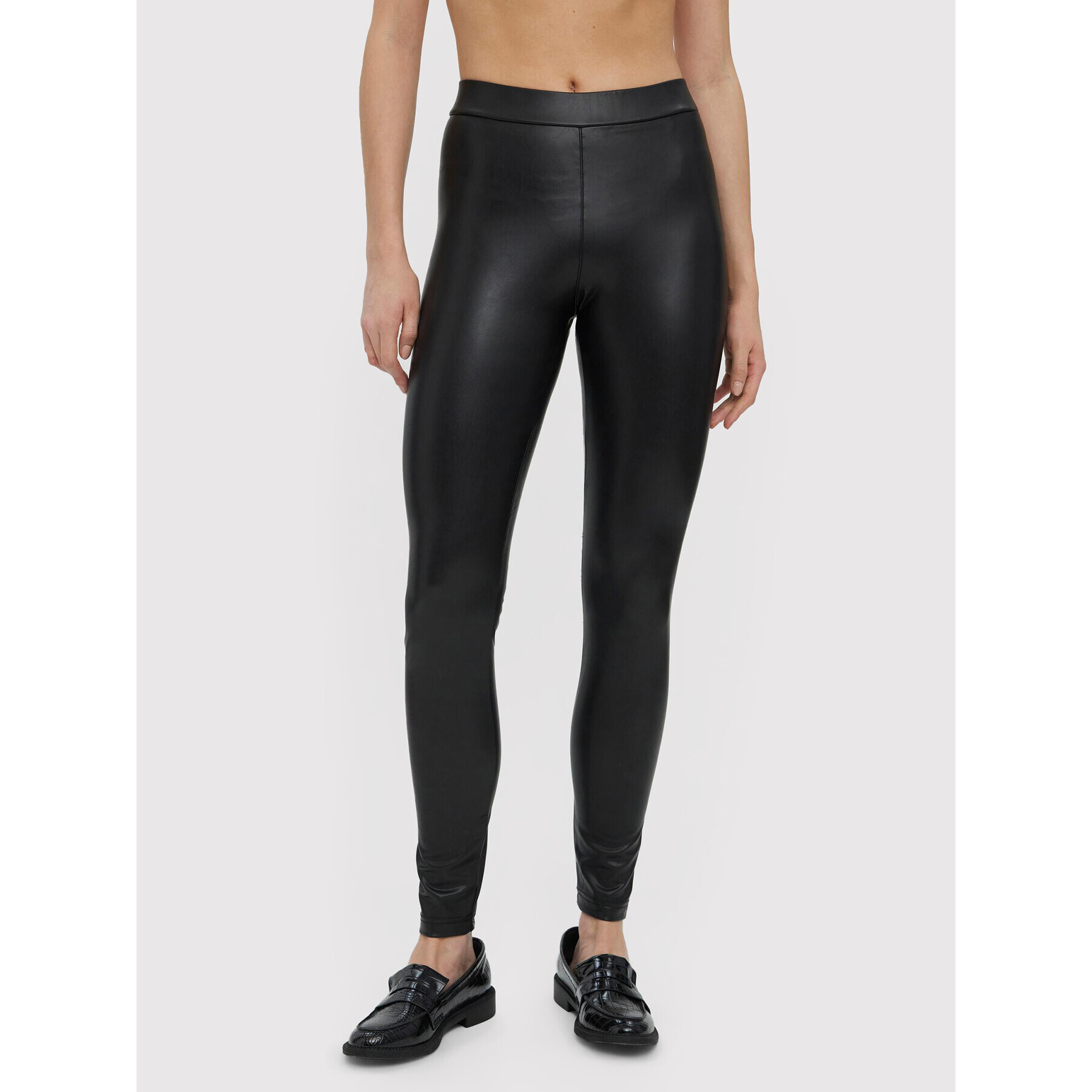 Vero Moda Pantaloni din imitație de piele Gaya 10257164 Negru Skinny Fit - Pled.ro