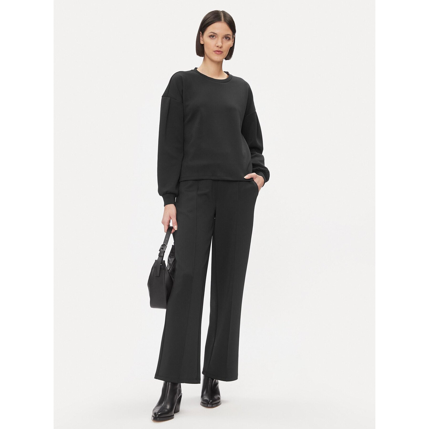 Vero Moda Pantaloni din material 10296830 Negru Relaxed Fit - Pled.ro