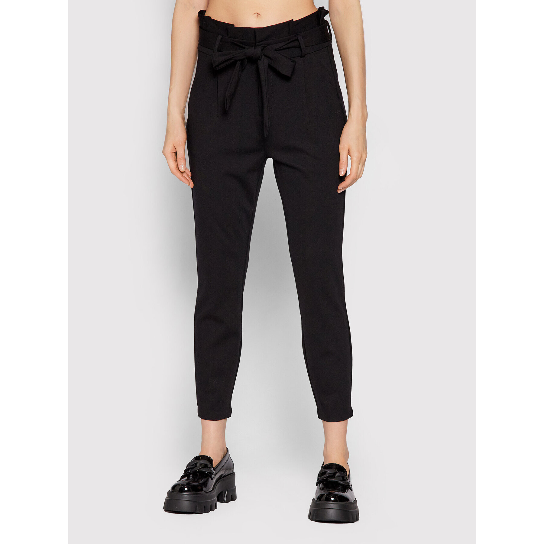 Vero Moda Pantaloni din material Eva 10205932 Negru Relaxed Fit - Pled.ro