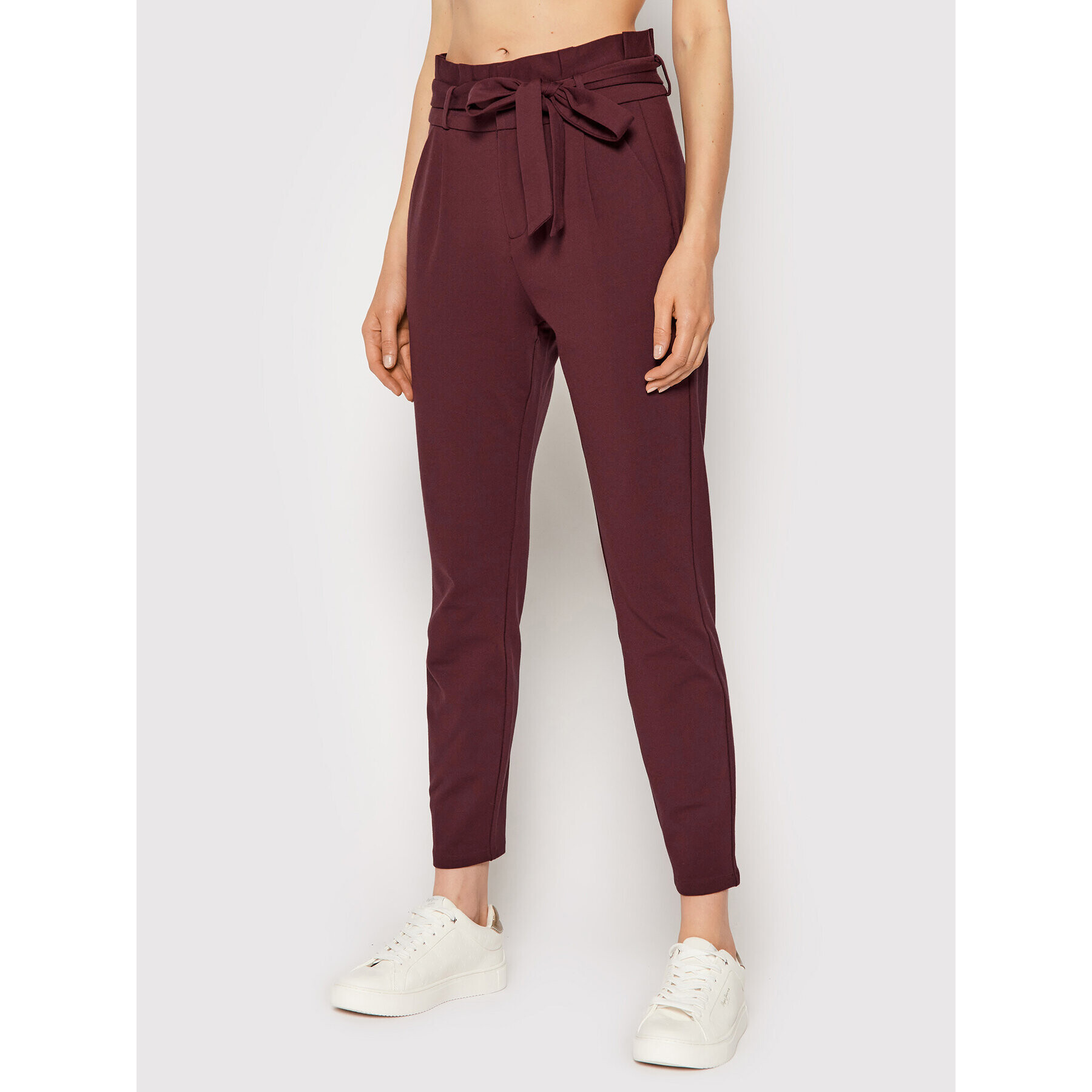 Vero Moda Pantaloni din material Eva 10205932 Vișiniu Loose Fit - Pled.ro