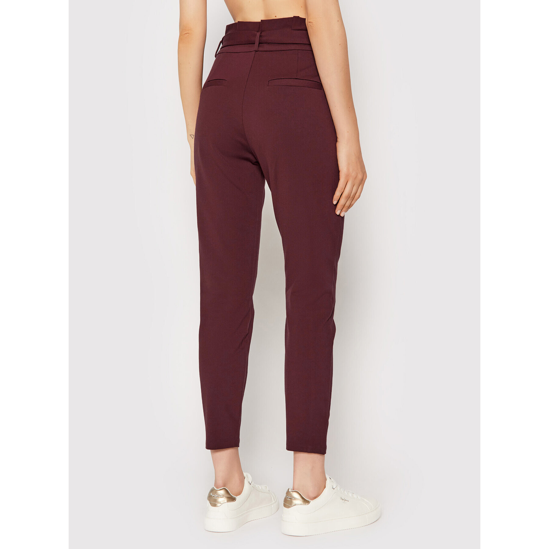 Vero Moda Pantaloni din material Eva 10205932 Vișiniu Loose Fit - Pled.ro