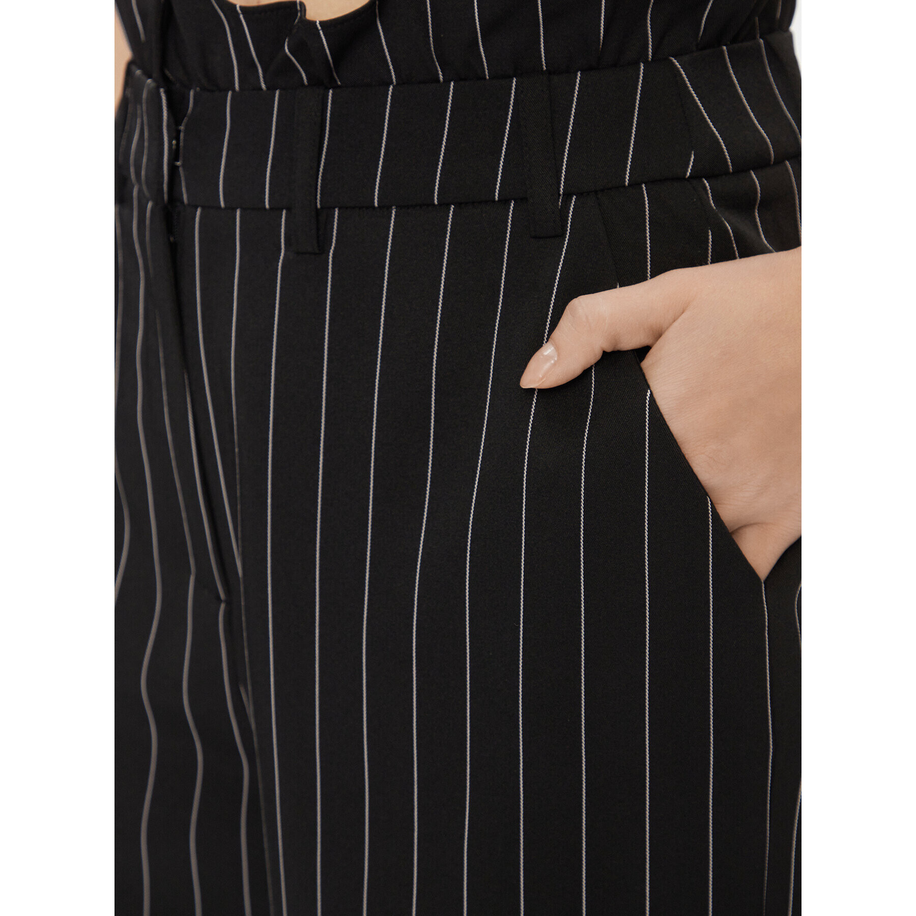 Vero Moda Pantaloni din material Wednesday 10301348 Negru Regular Fit - Pled.ro