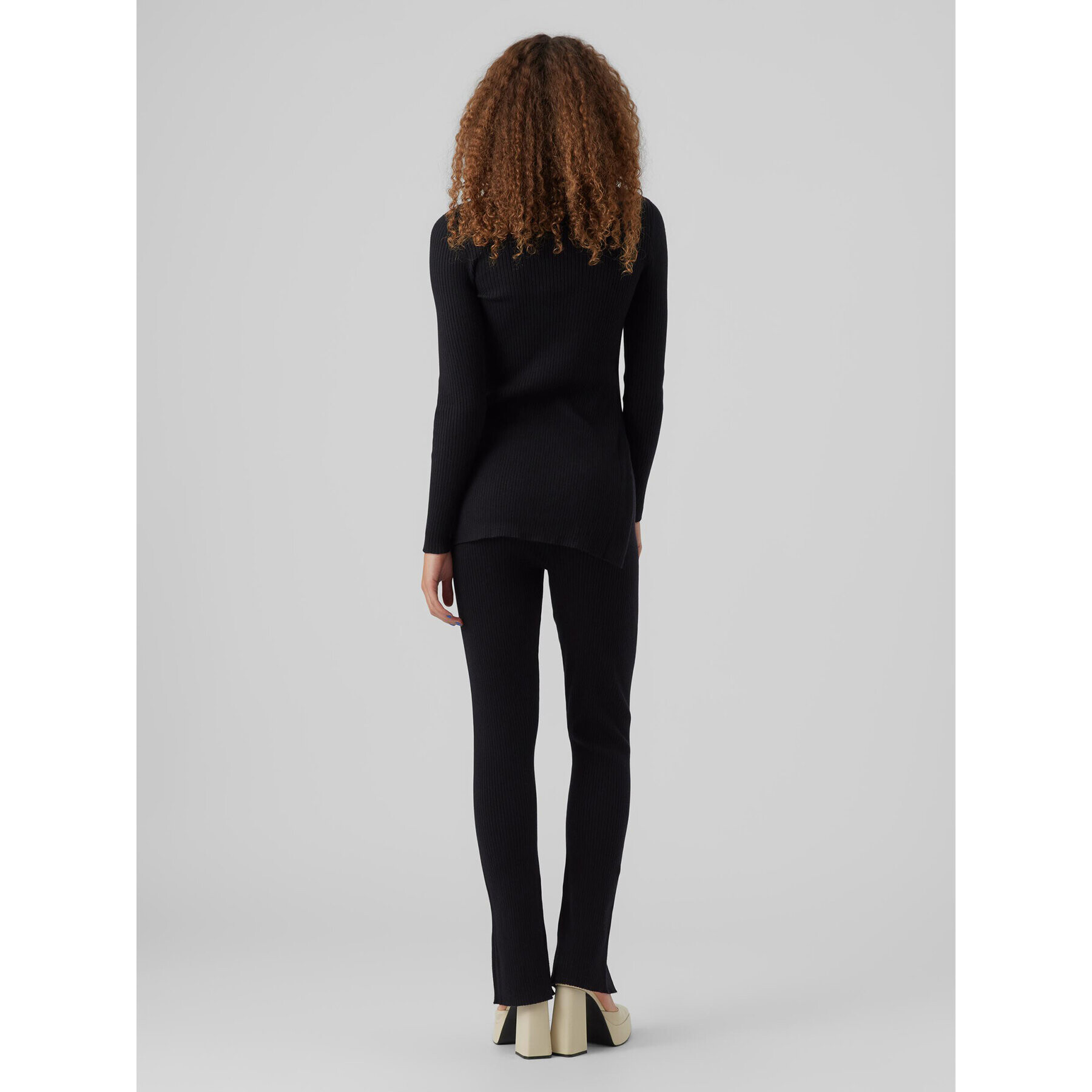 Vero Moda Pantaloni tricotați Gold 10276145 Negru Slim Fit - Pled.ro