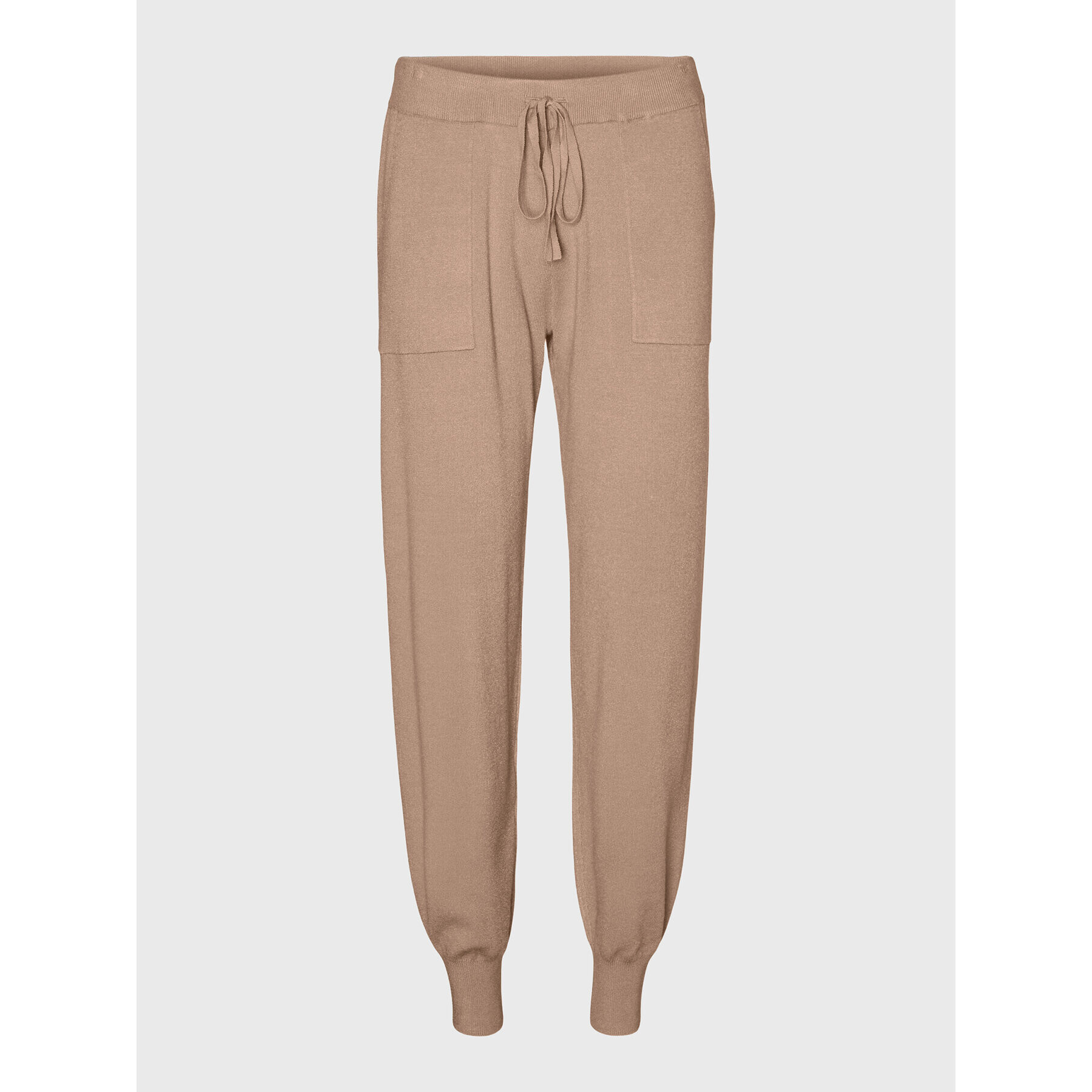 Vero Moda Pantaloni tricotați Nancy 10270495 Bej Regular Fit - Pled.ro