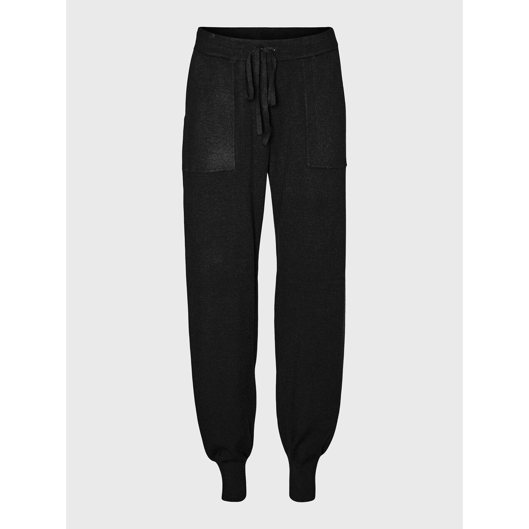 Vero Moda Pantaloni tricotați Nancy 10270495 Negru Regular Fit - Pled.ro