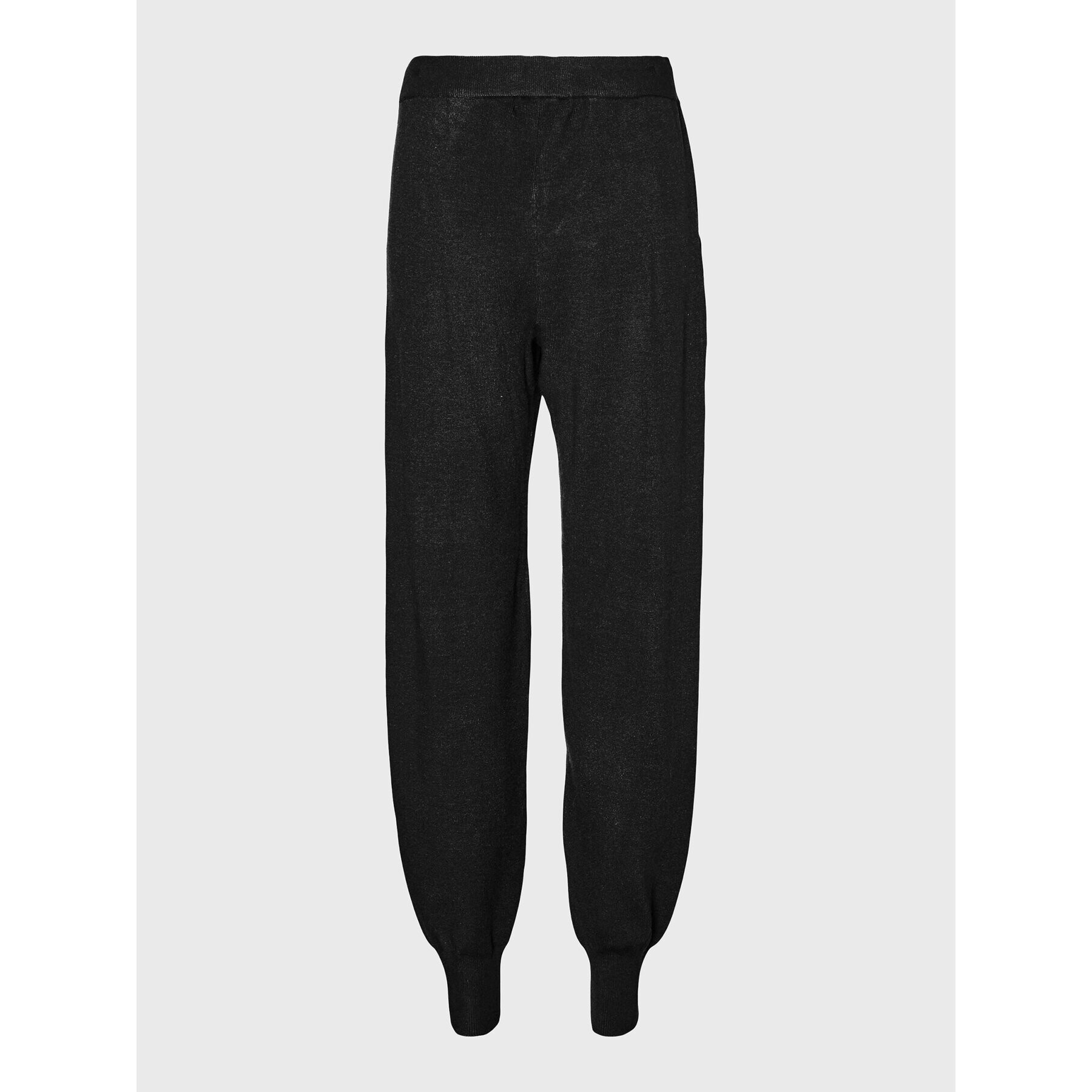 Vero Moda Pantaloni tricotați Nancy 10270495 Negru Regular Fit - Pled.ro