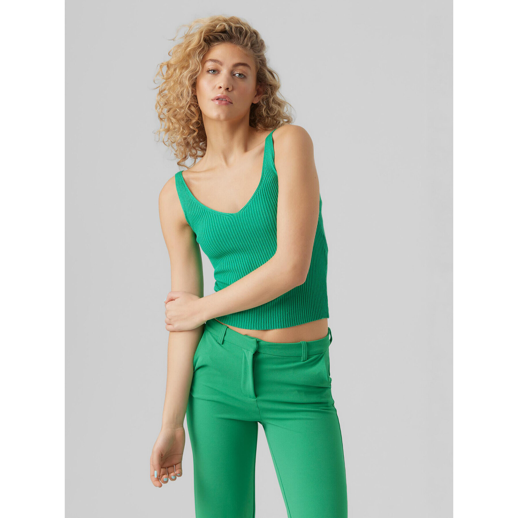 Vero Moda Top Glory 10264760 Verde Regular Fit - Pled.ro