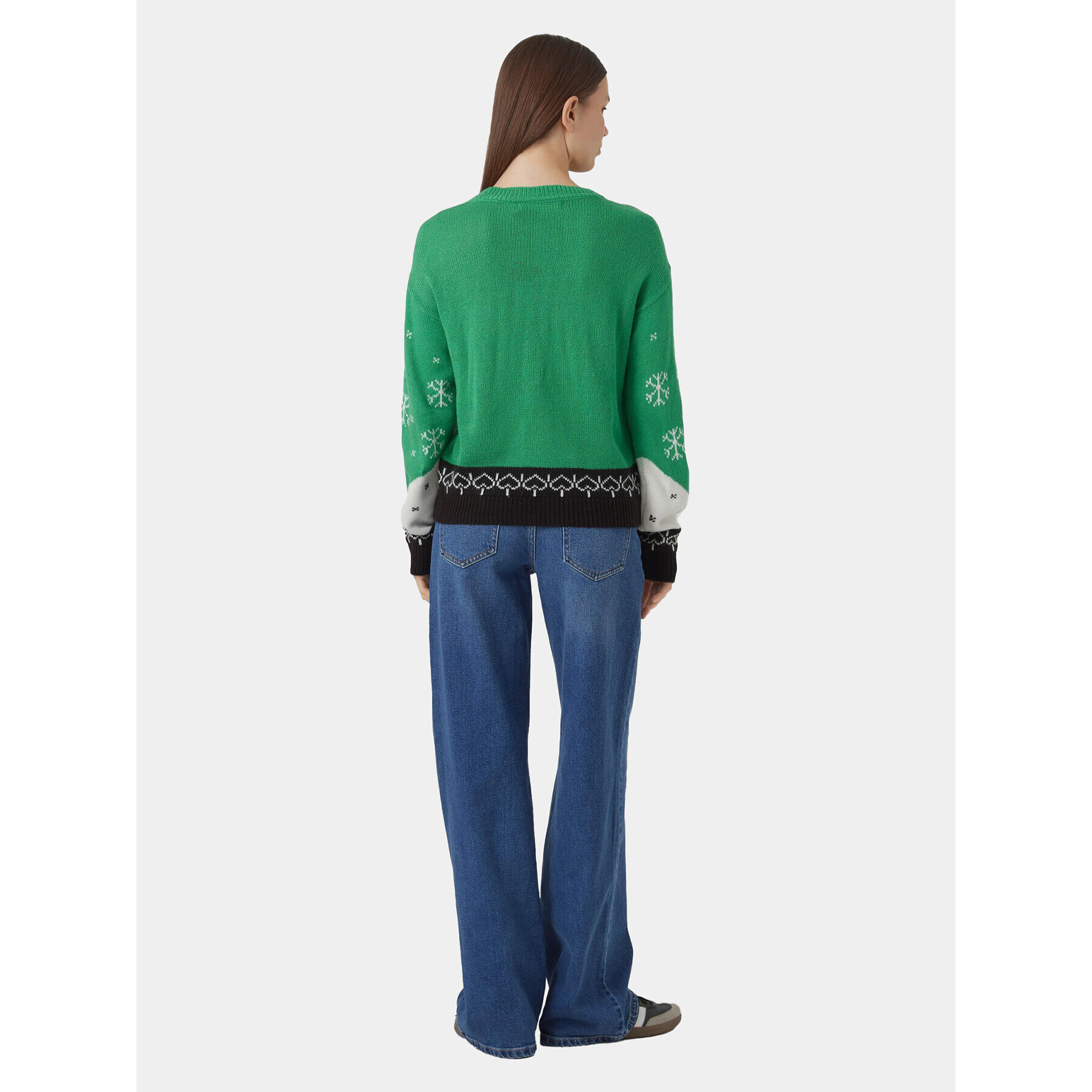 Vero Moda Pulover 10292664 Verde Regular Fit - Pled.ro