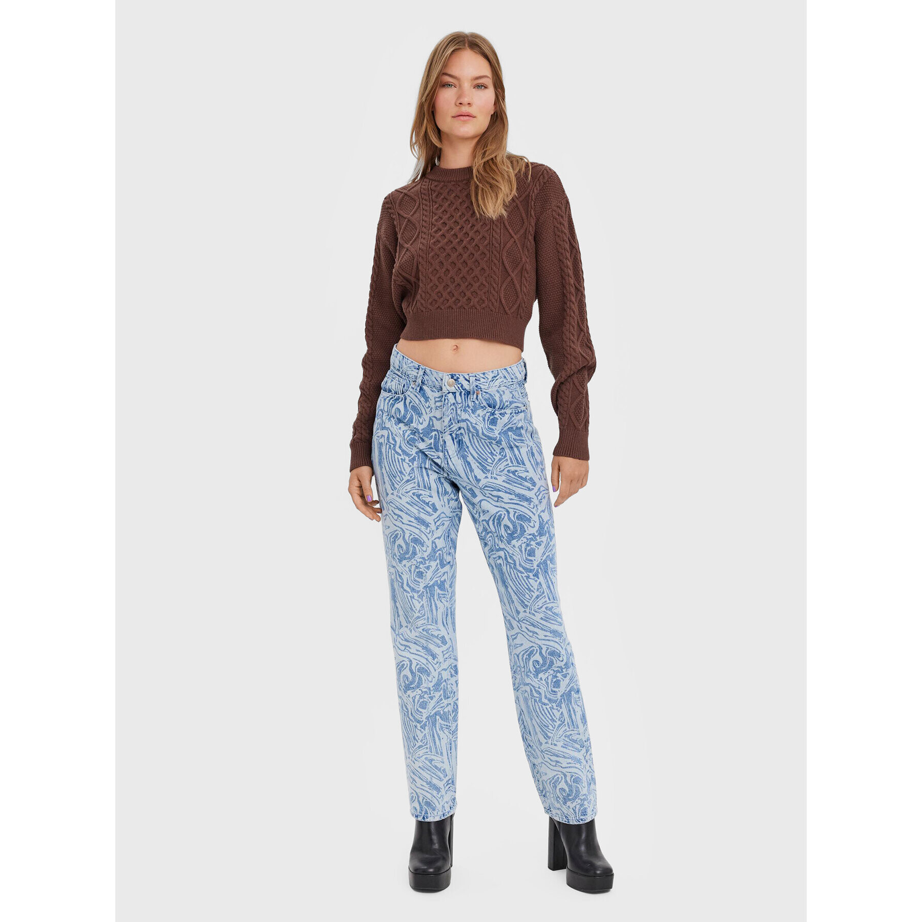 Vero Moda Pulover Ayla 10274866 Maro Relaxed Fit - Pled.ro