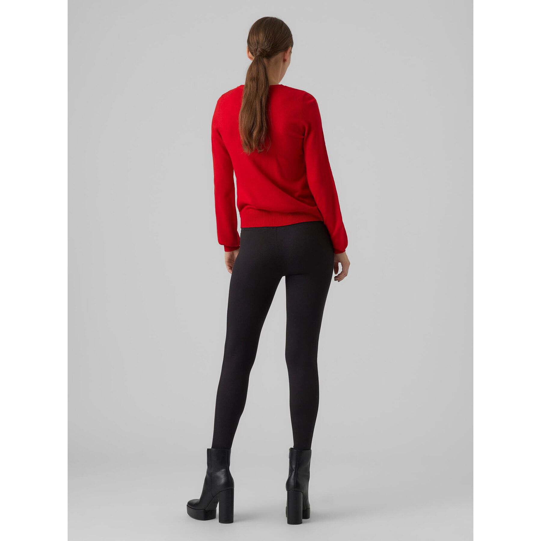 Vero Moda Pulover Merryxmas 10272463 Roșu Regular Fit - Pled.ro