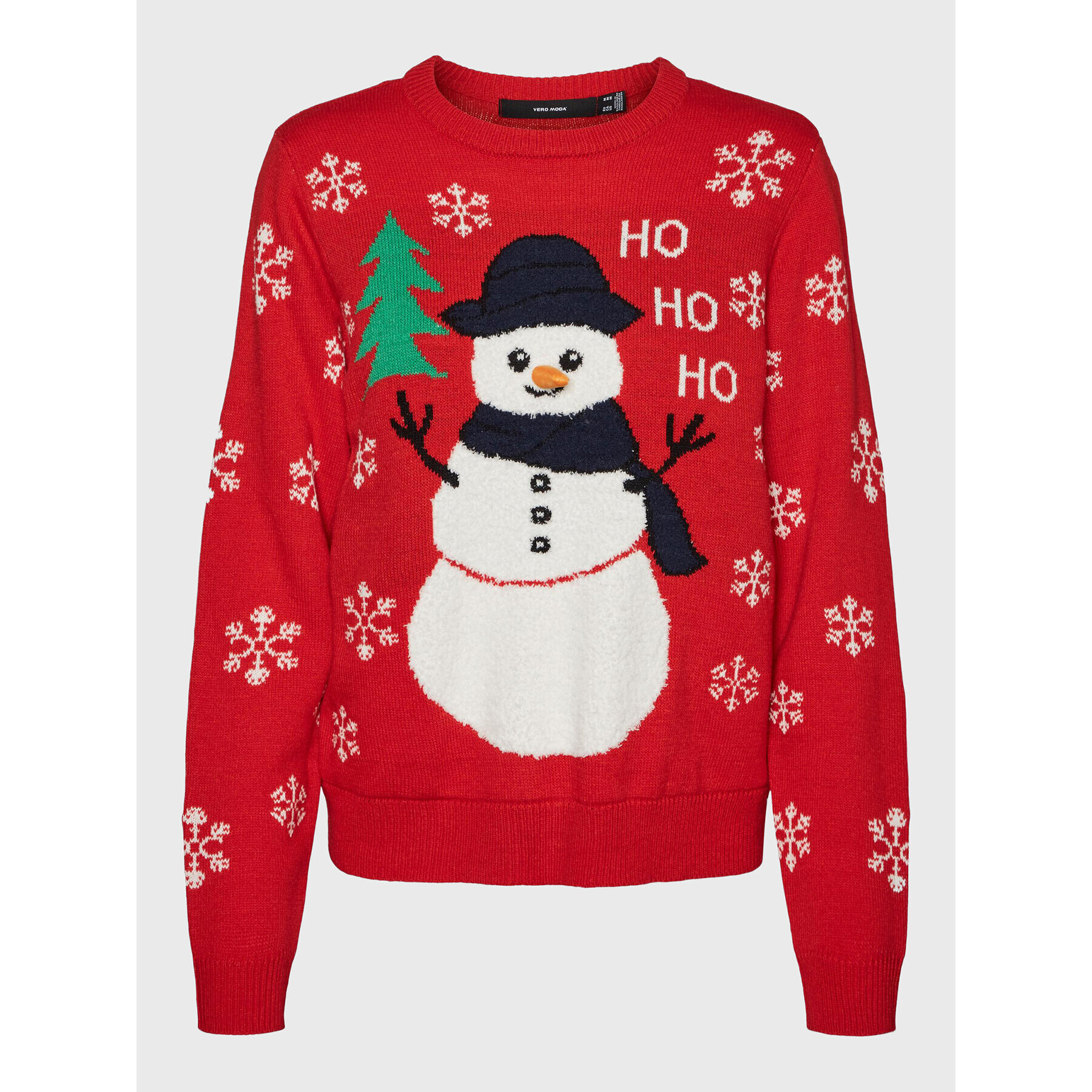 Vero Moda Pulover Snowman 10272448 Roșu Regular Fit - Pled.ro