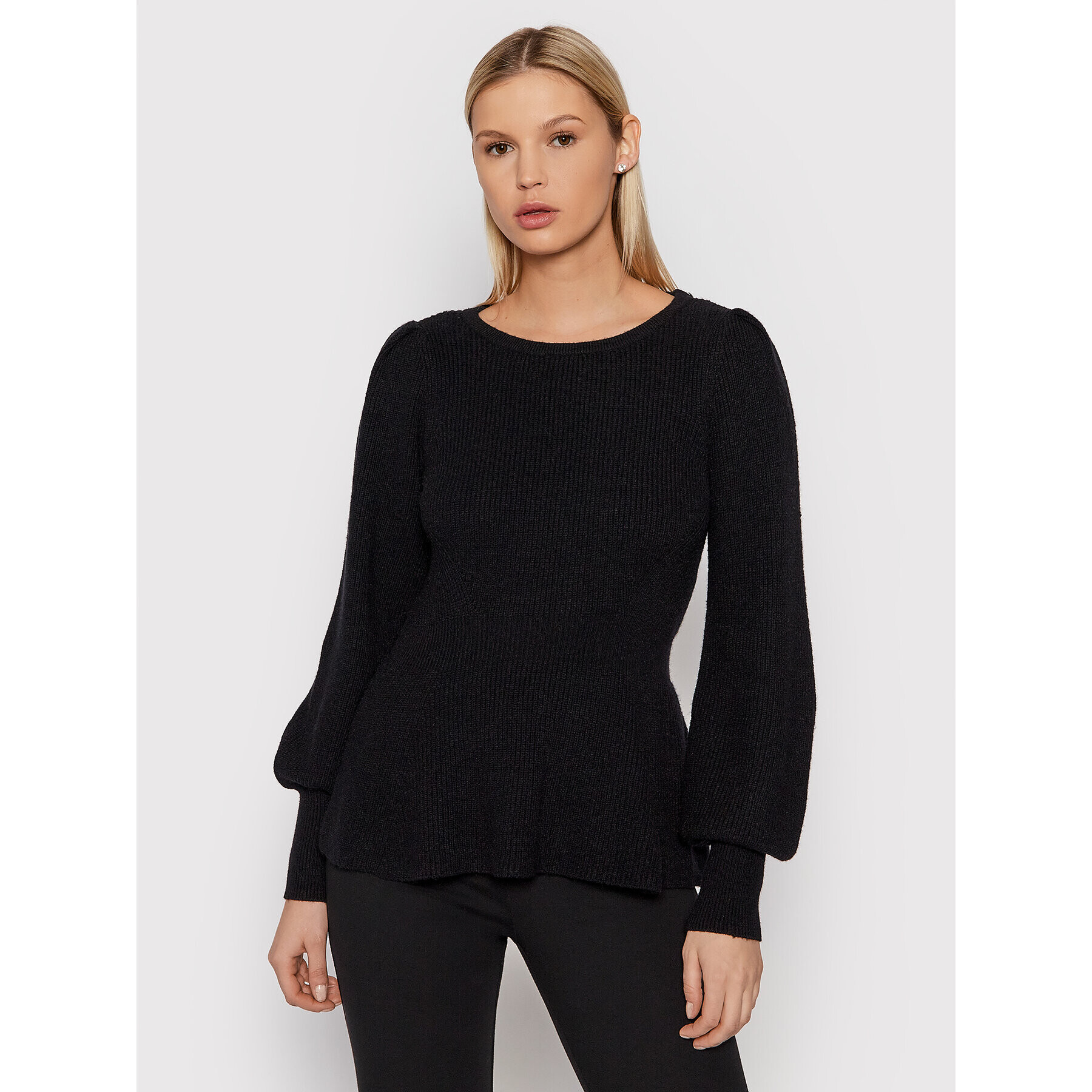 Vero Moda Pulover Tabaya 10263056 Negru Regular Fit - Pled.ro