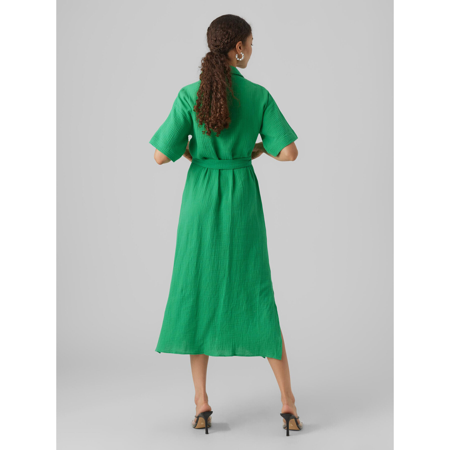 Vero Moda Rochie tip cămașă Natali 10283129 Verde Regular Fit - Pled.ro