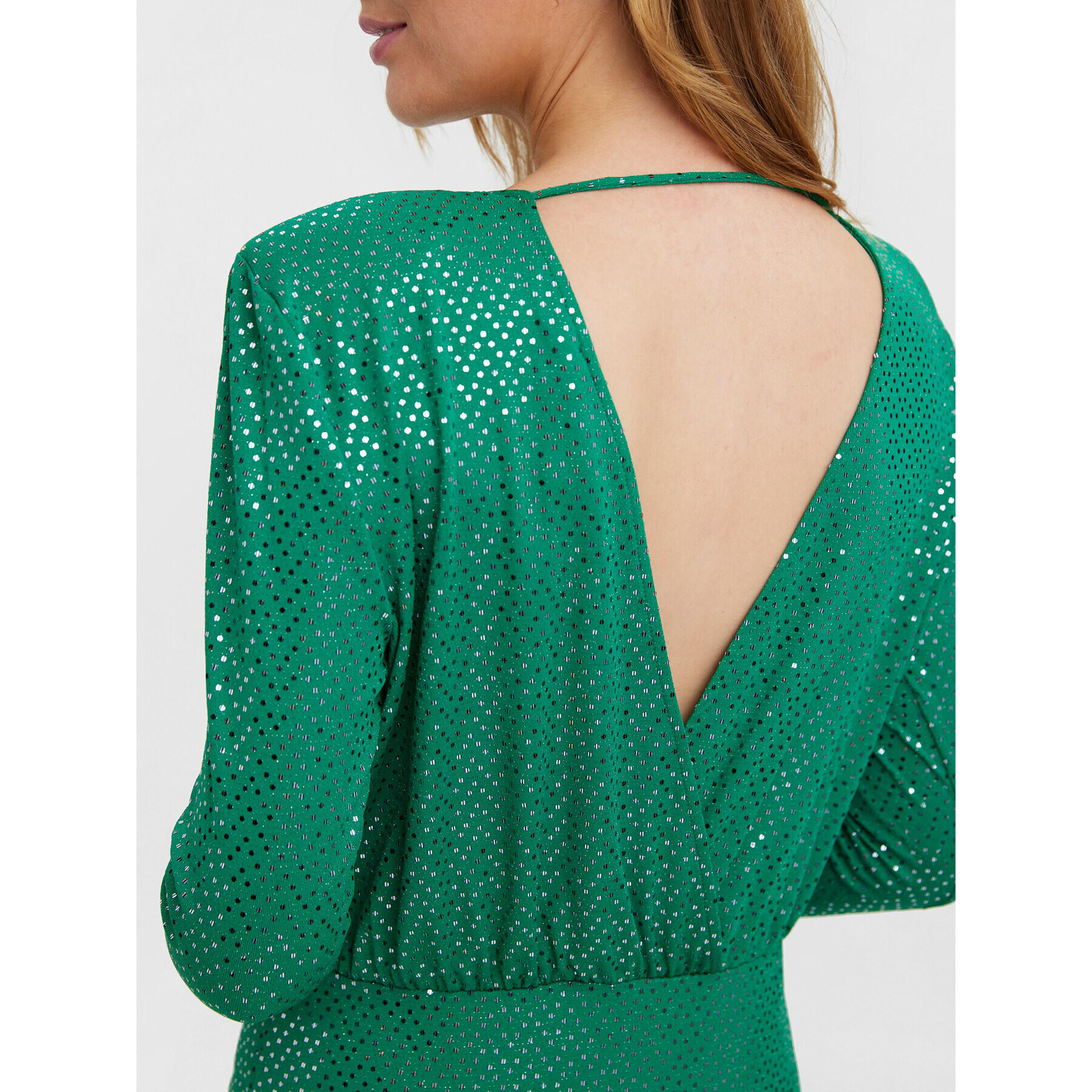 Vero Moda Rochie cocktail Kalla 10277421 Verde Slim Fit - Pled.ro