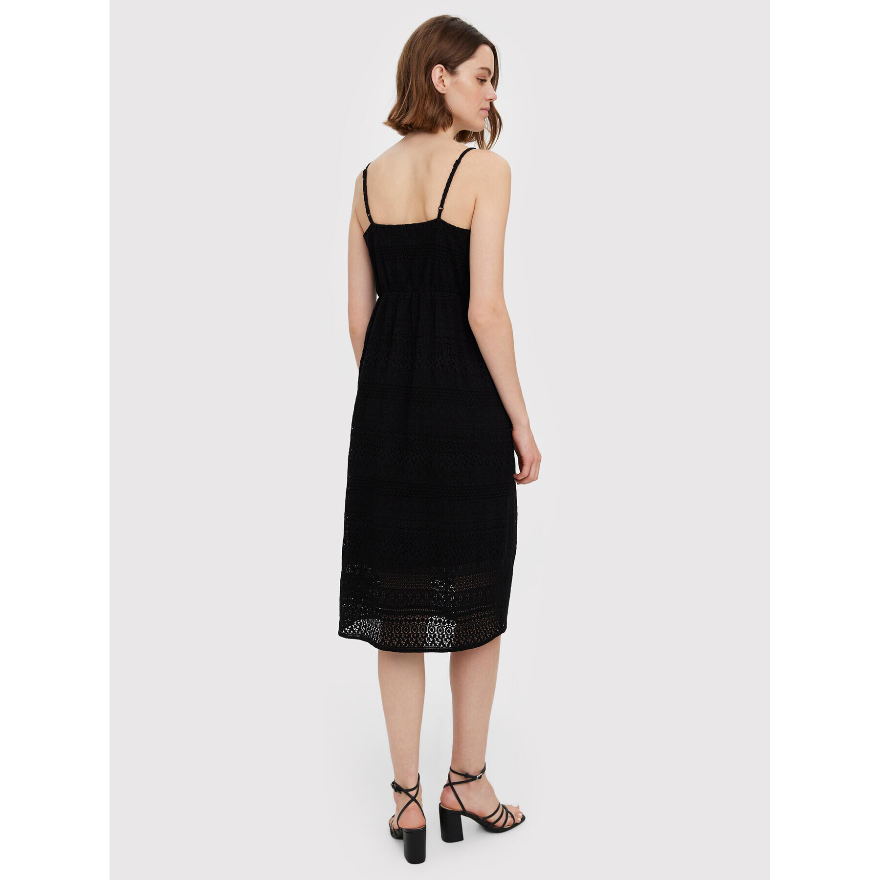 Vero Moda Rochie de vară Honey 10272503 Negru Regular Fit - Pled.ro