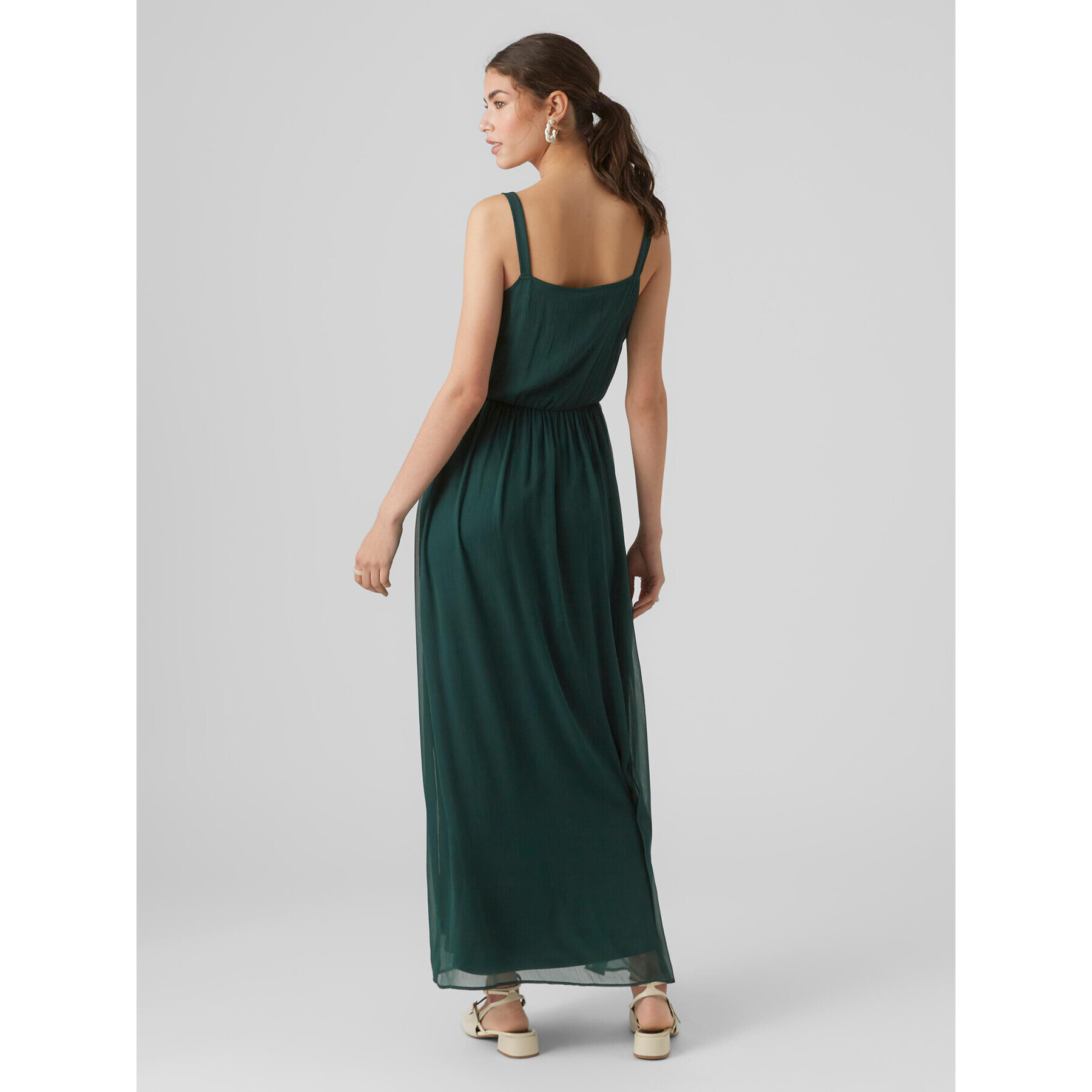 Vero Moda Rochie de vară Olivia 10298558 Verde Regular Fit - Pled.ro