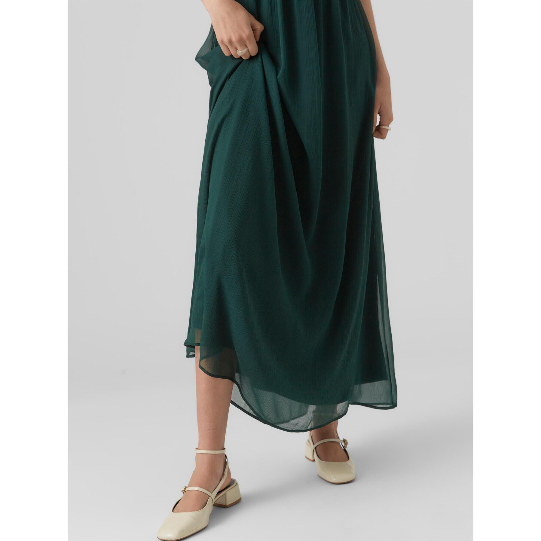 Vero Moda Rochie de vară Olivia 10298558 Verde Regular Fit - Pled.ro