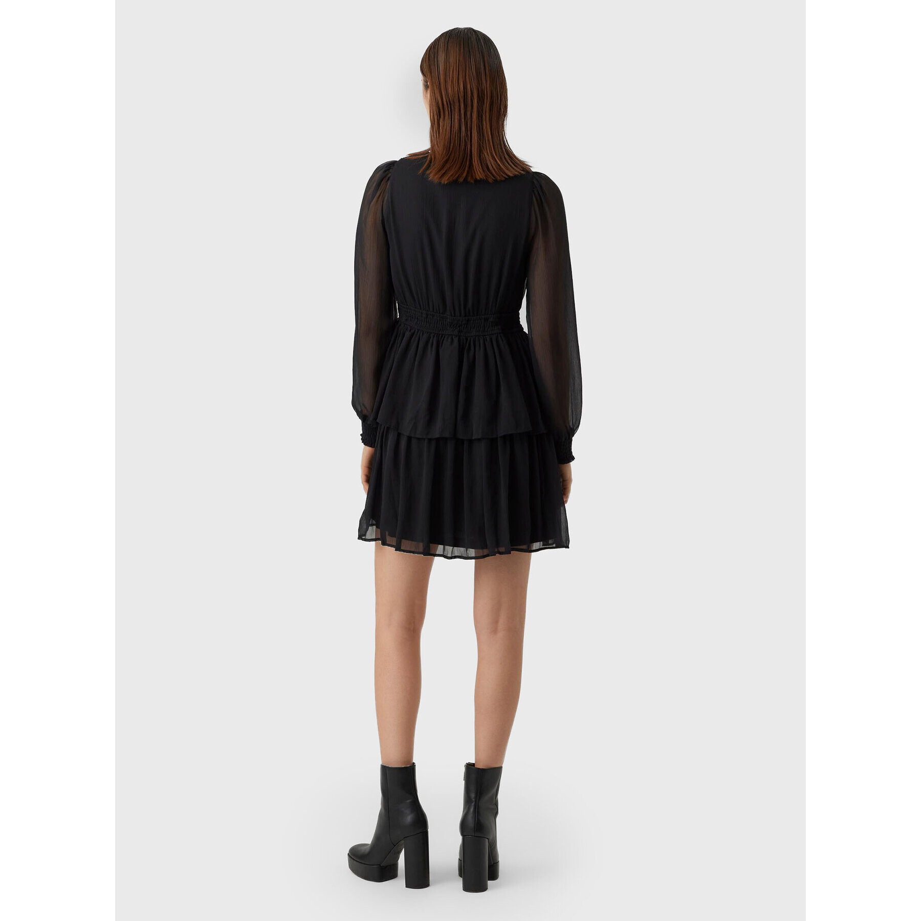 Vero Moda Rochie de zi Kaya 10278648 Negru Regular Fit - Pled.ro