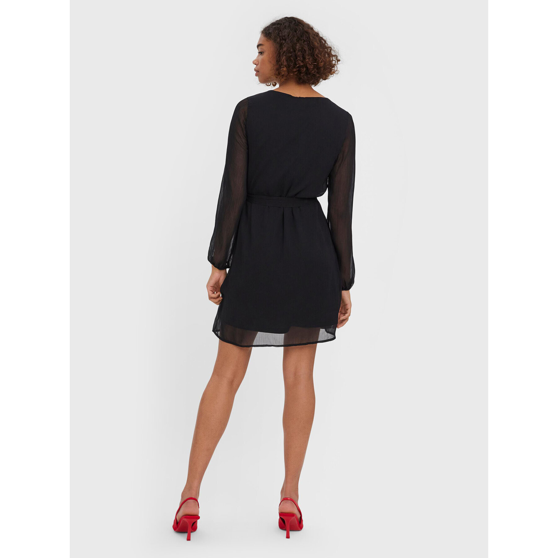 Vero Moda Rochie de zi Kaya 10279443 Negru Regular Fit - Pled.ro