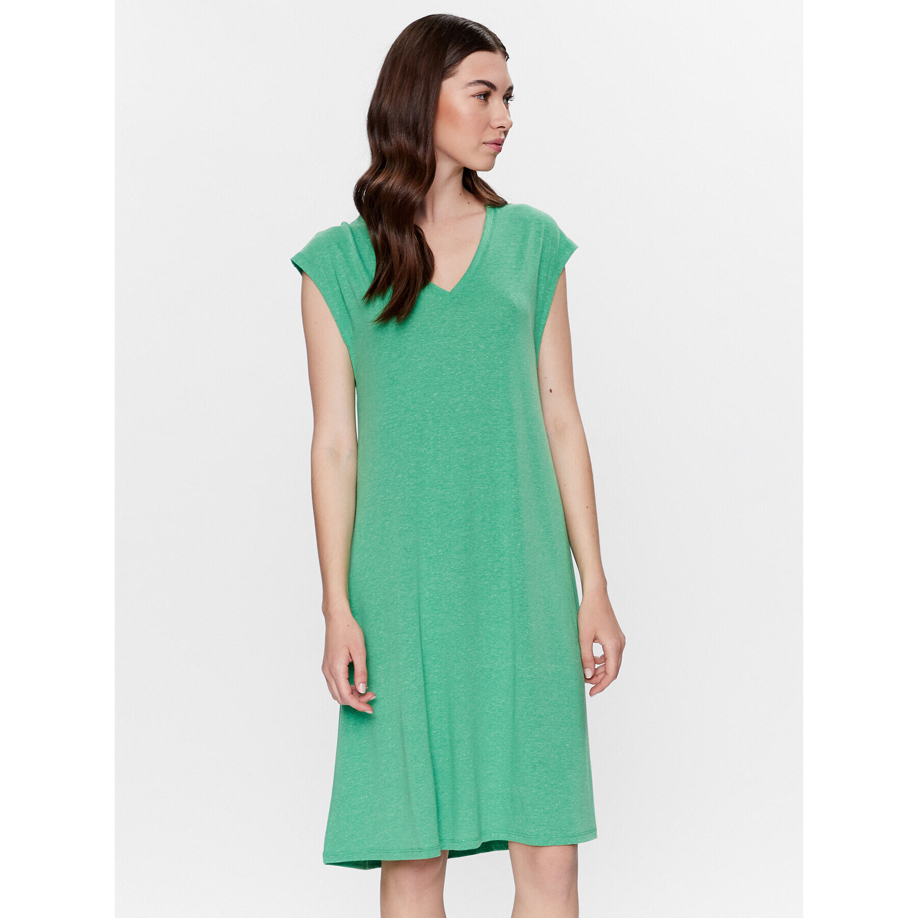 Vero Moda Rochie de zi Marijune 10281918 Verde Relaxed Fit - Pled.ro