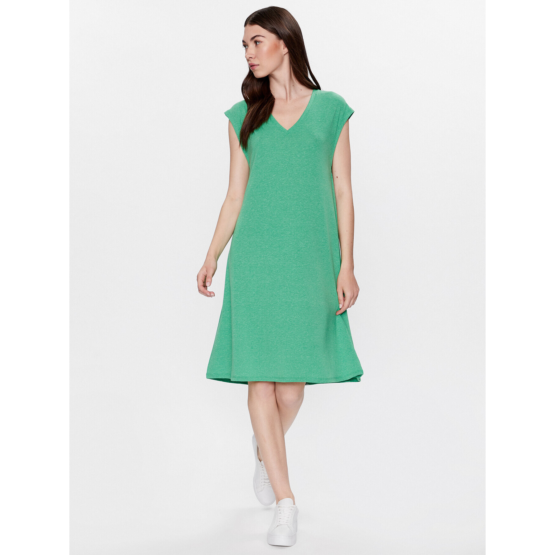 Vero Moda Rochie de zi Marijune 10281918 Verde Relaxed Fit - Pled.ro