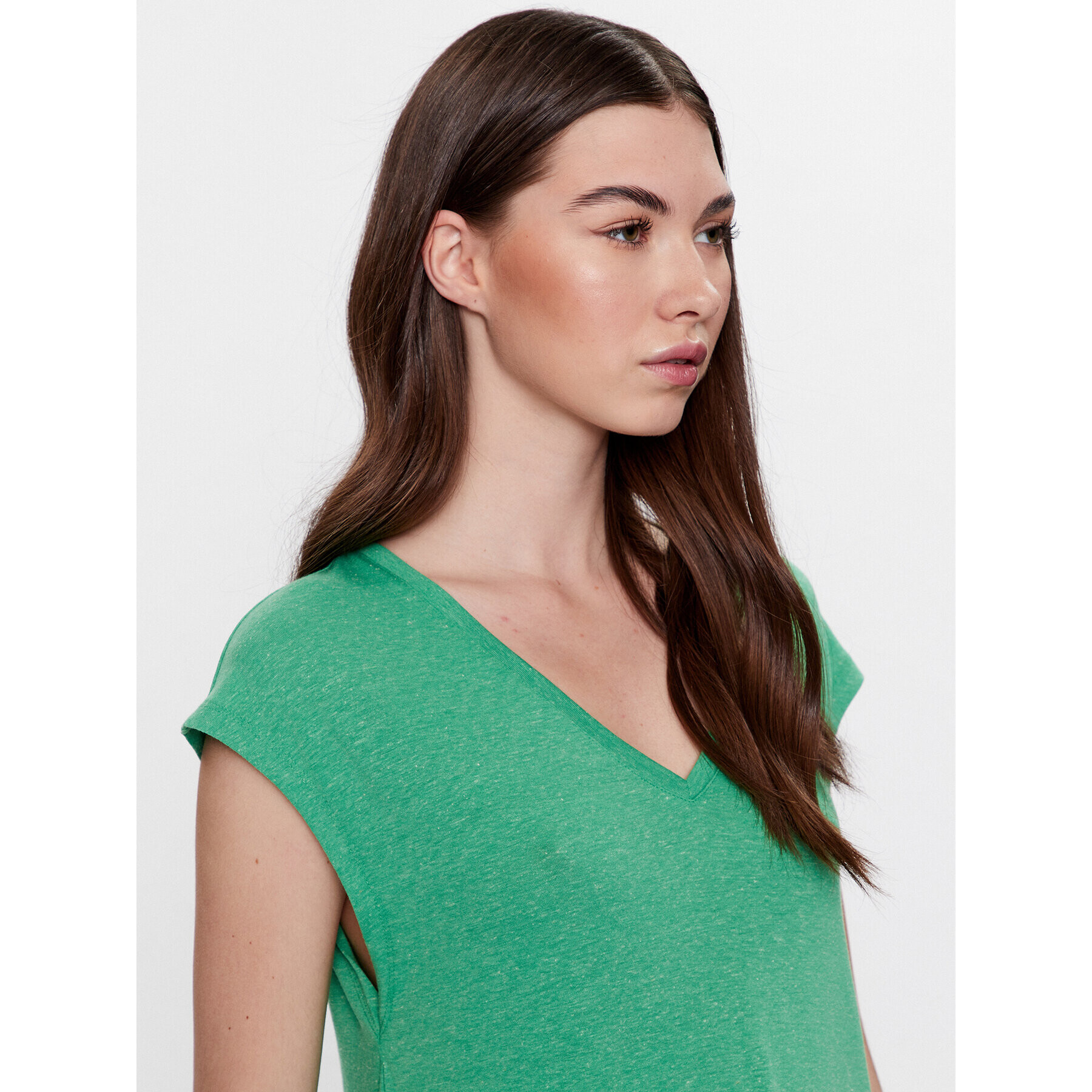 Vero Moda Rochie de zi Marijune 10281918 Verde Relaxed Fit - Pled.ro