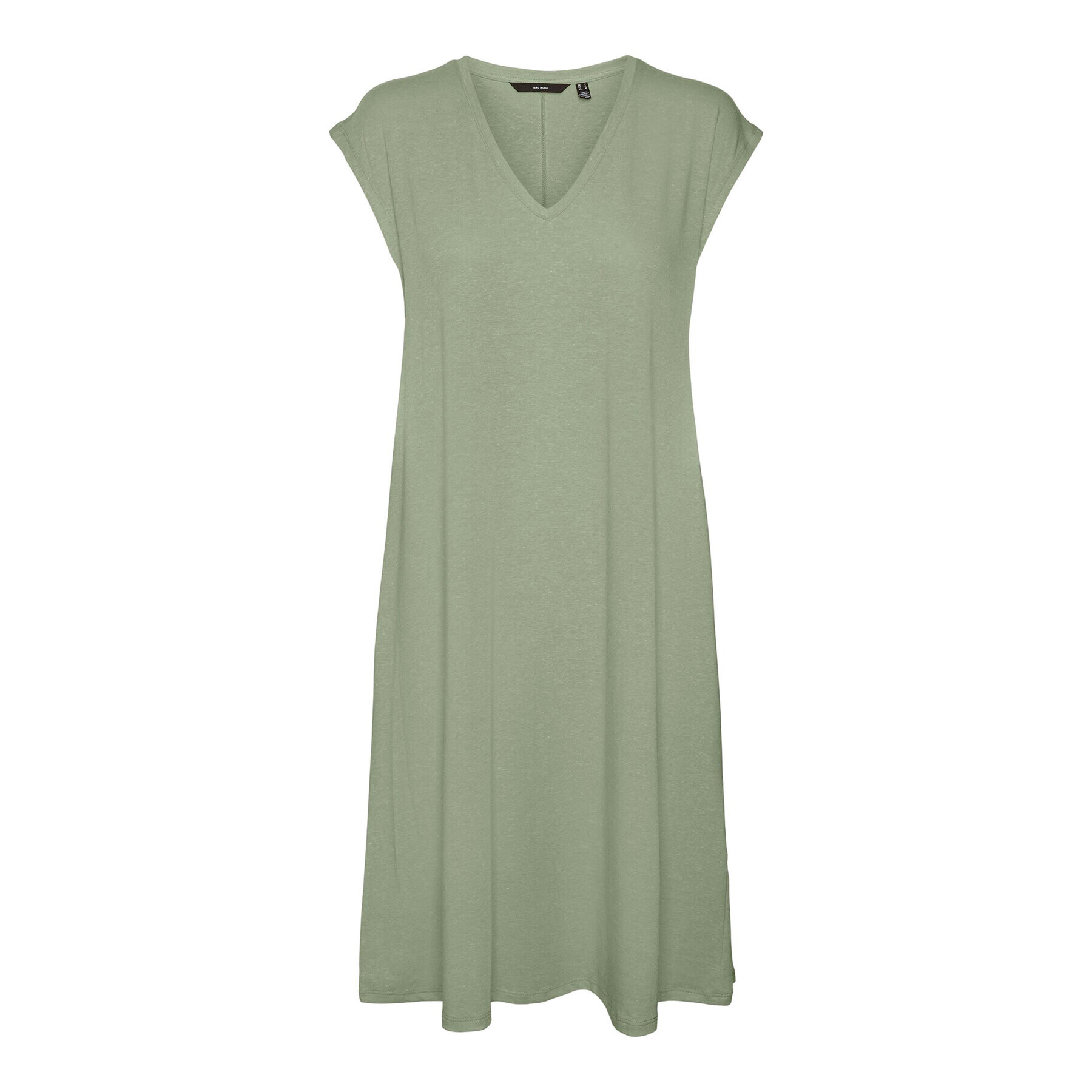 Vero Moda Rochie de zi Marijune 10281918 Verde Relaxed Fit - Pled.ro