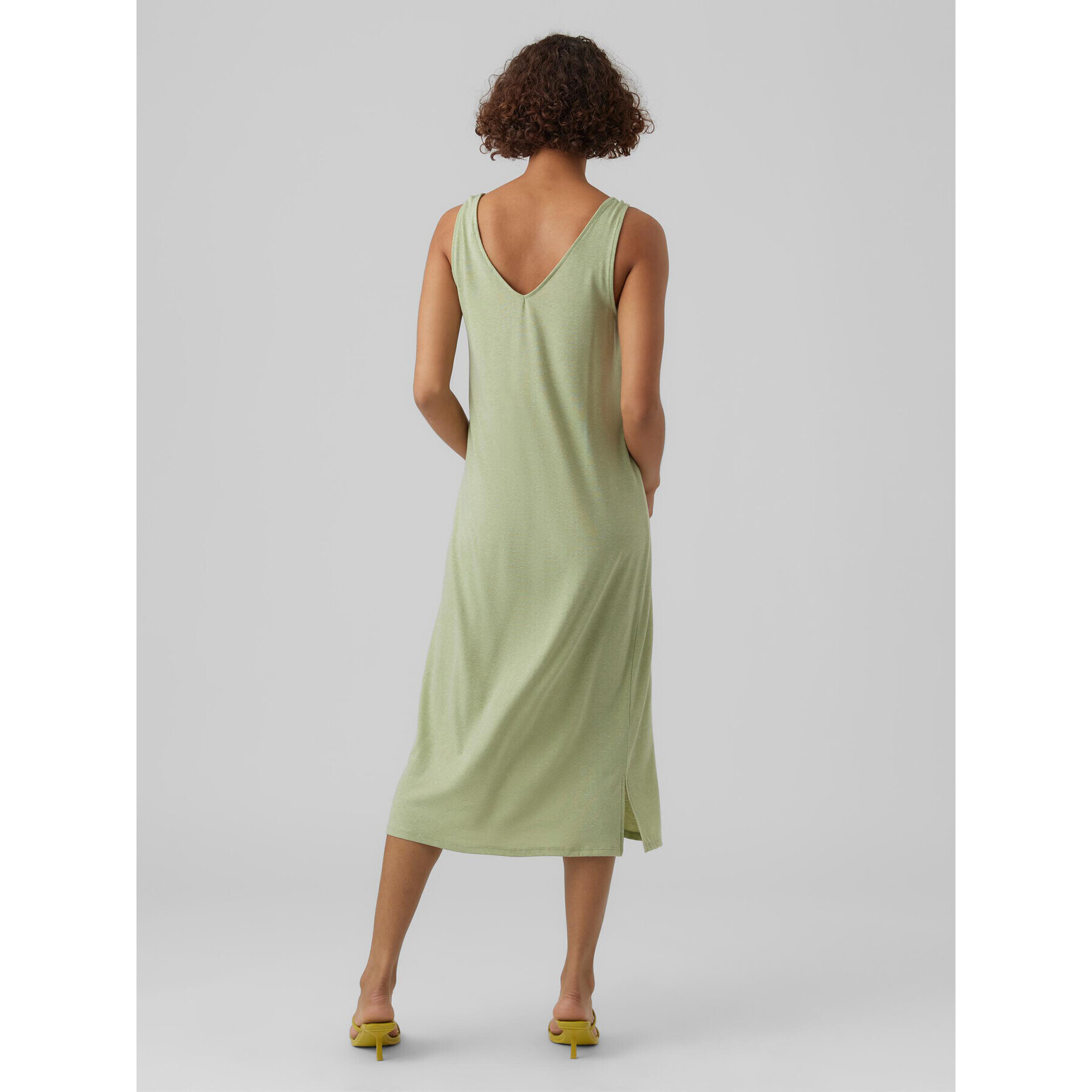 Vero Moda Rochie de zi Marijune 10281932 Verde Relaxed Fit - Pled.ro