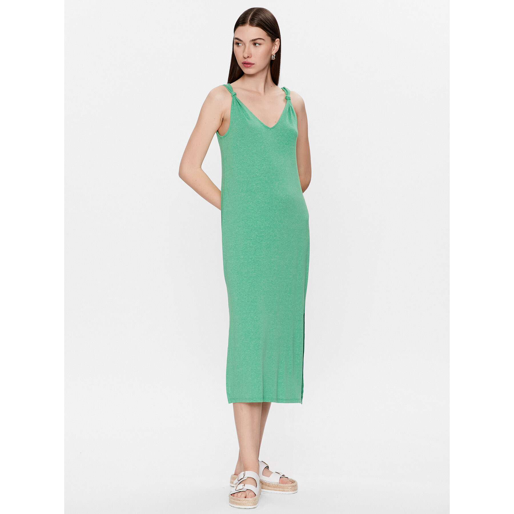 Vero Moda Rochie de zi Marijune 10281932 Verde Relaxed Fit - Pled.ro