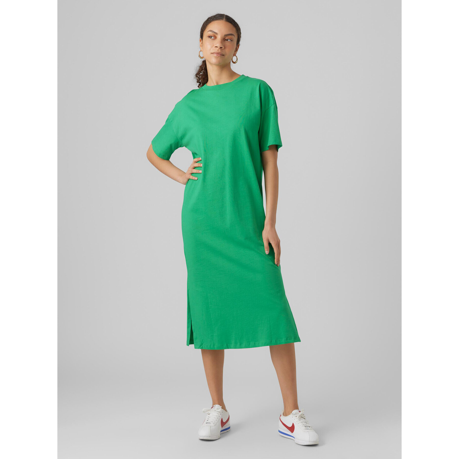 Vero Moda Rochie de zi Molly 10286081 Verde Regular Fit - Pled.ro