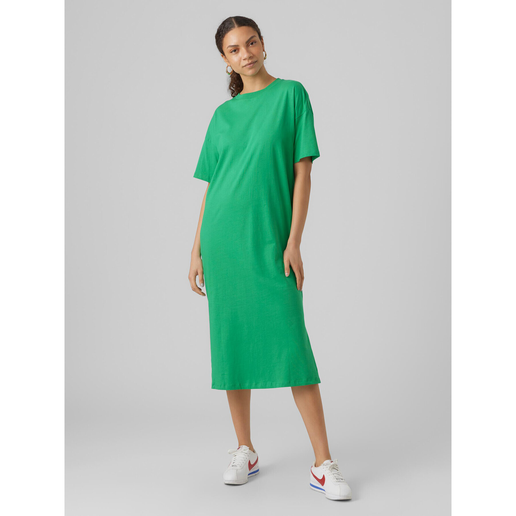 Vero Moda Rochie de zi Molly 10286081 Verde Regular Fit - Pled.ro